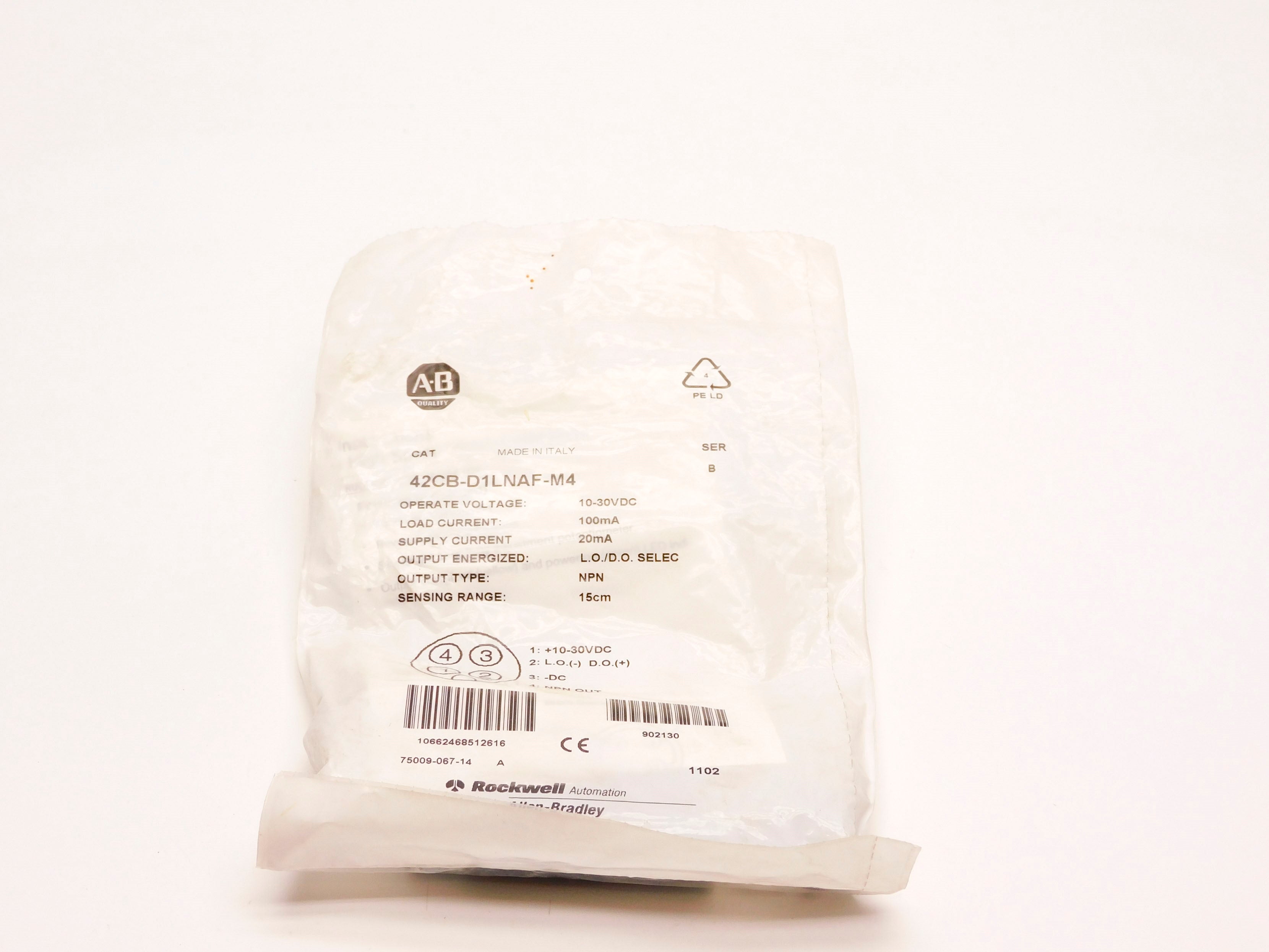 ALLEN BRADLEY 42CB-D1LNAF-M4 SER. B (WH) NSMP