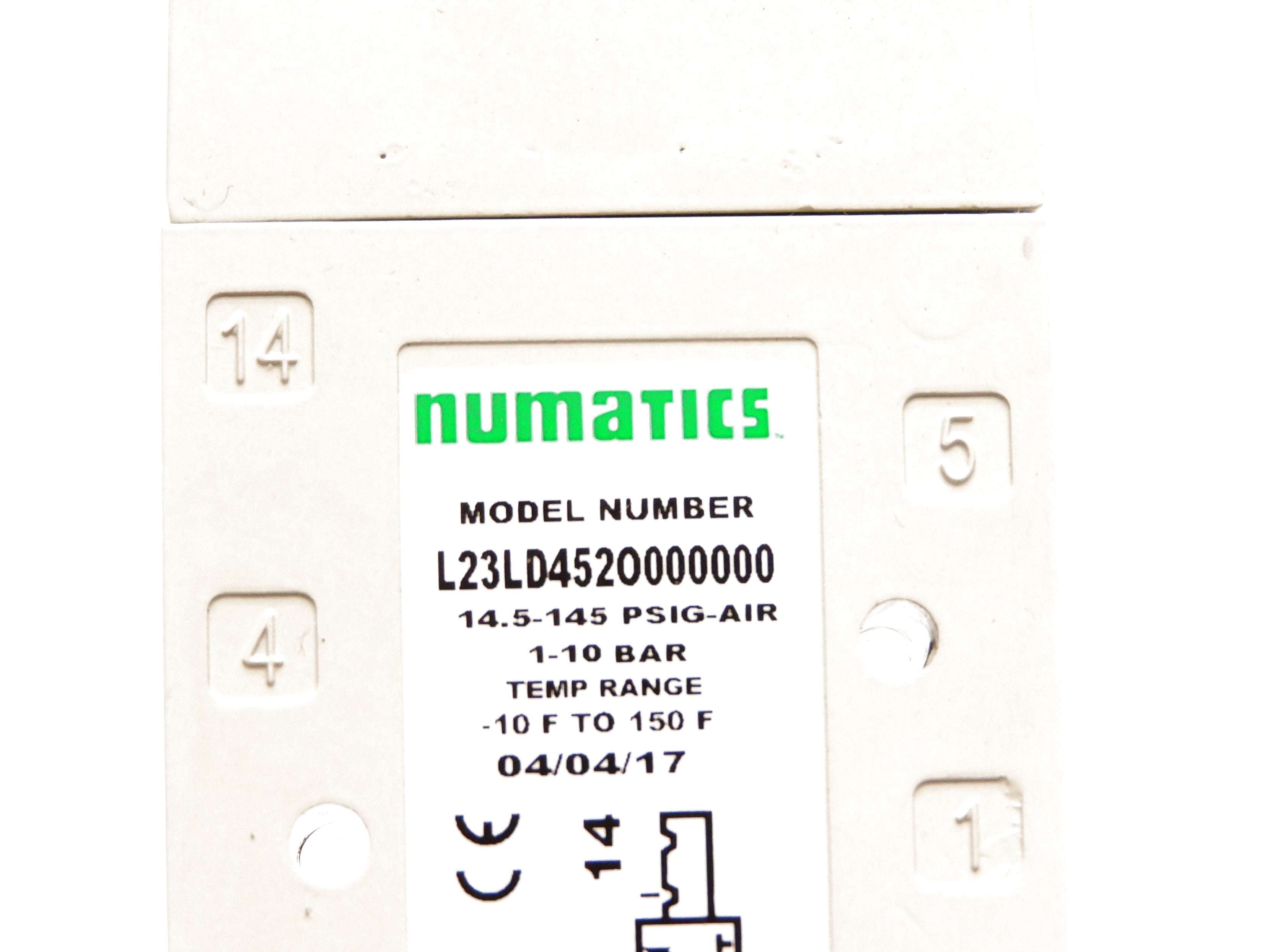 NUMATIC L23LD452O000000 14.5-145PSIG NSNP