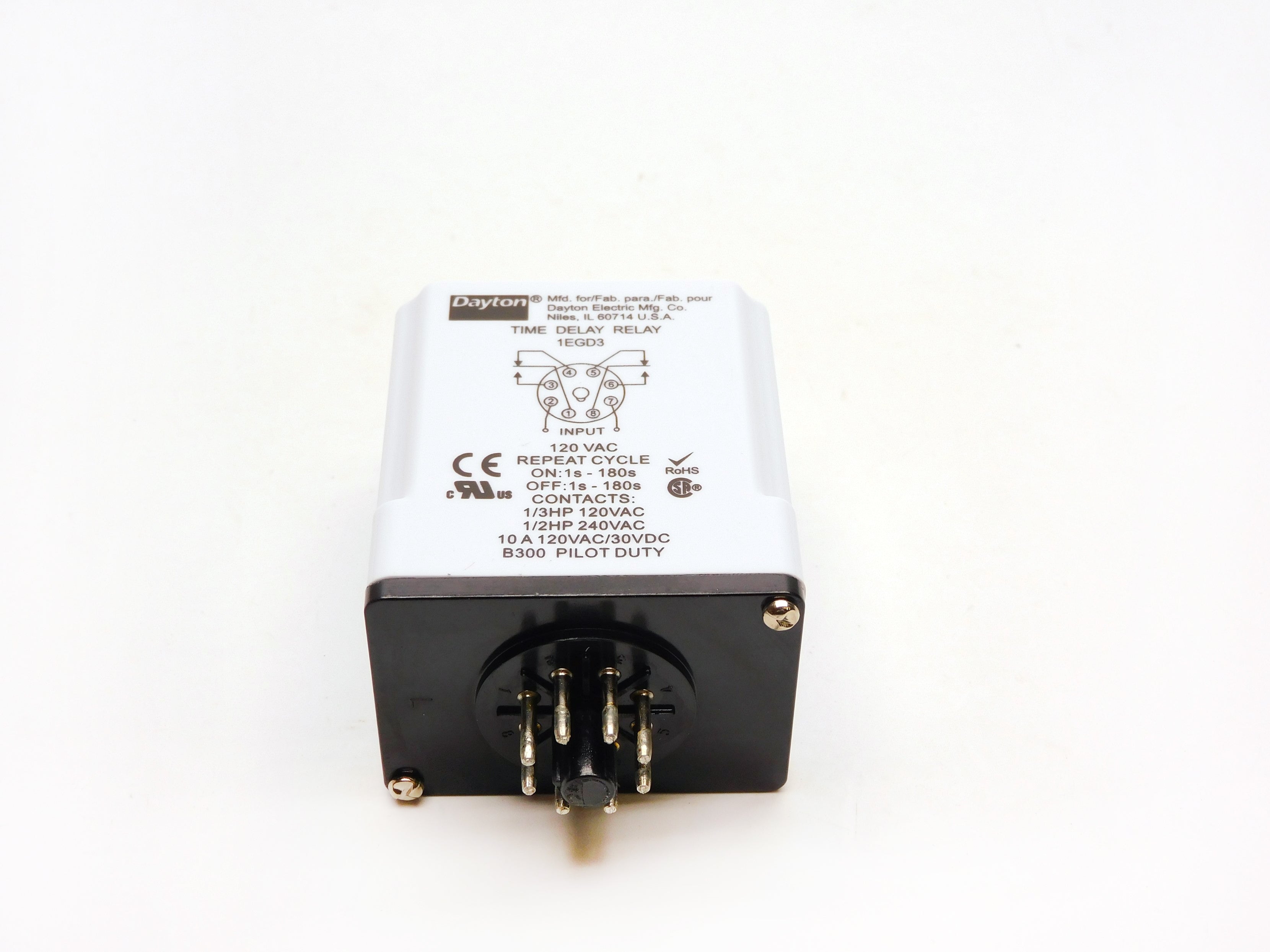 DAYTON 1EGD3 120VAC 10A NSMP