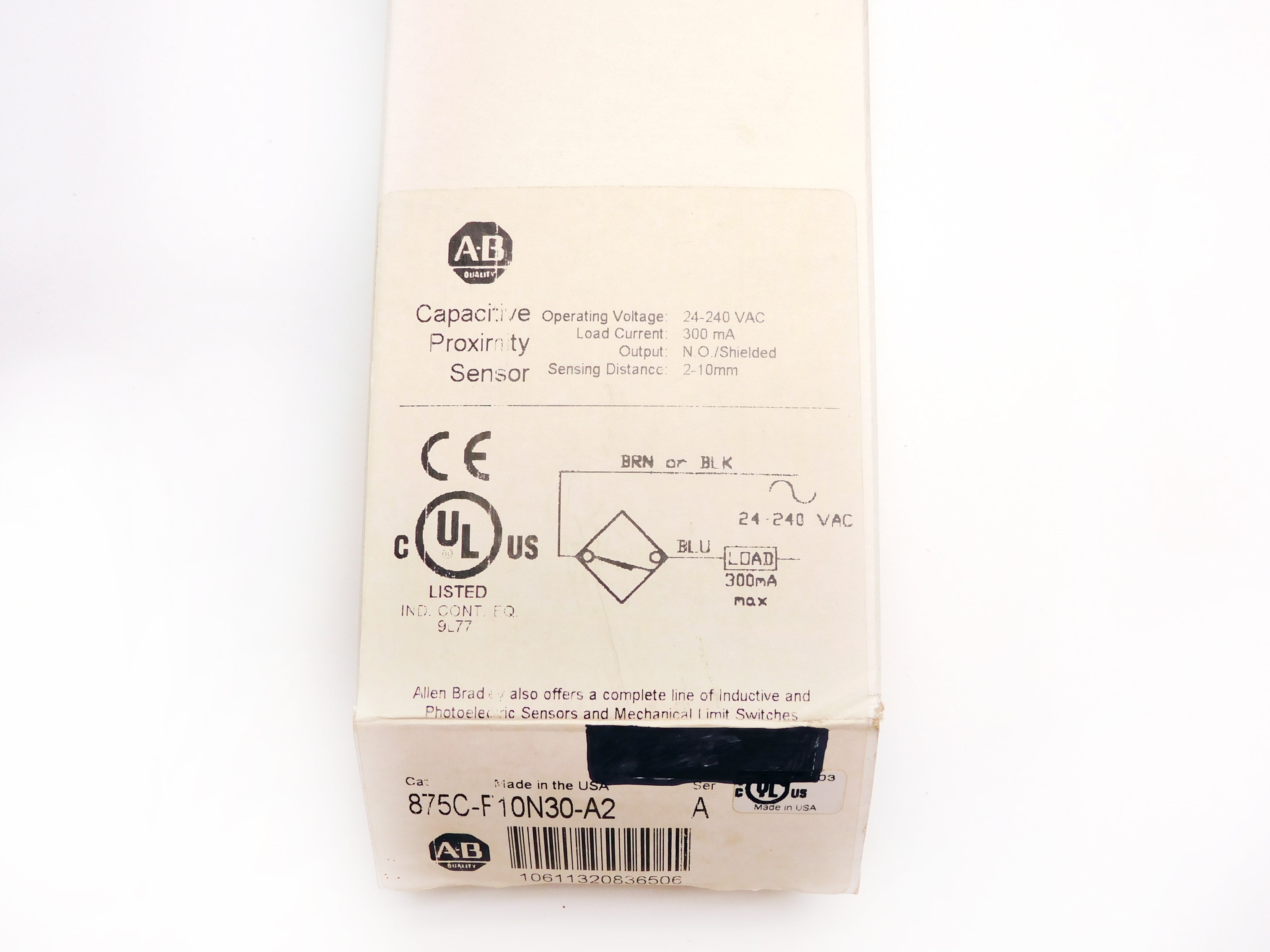 ALLEN BRADLEY 875C-F10N30-A2 SER. A (WH) NSMP