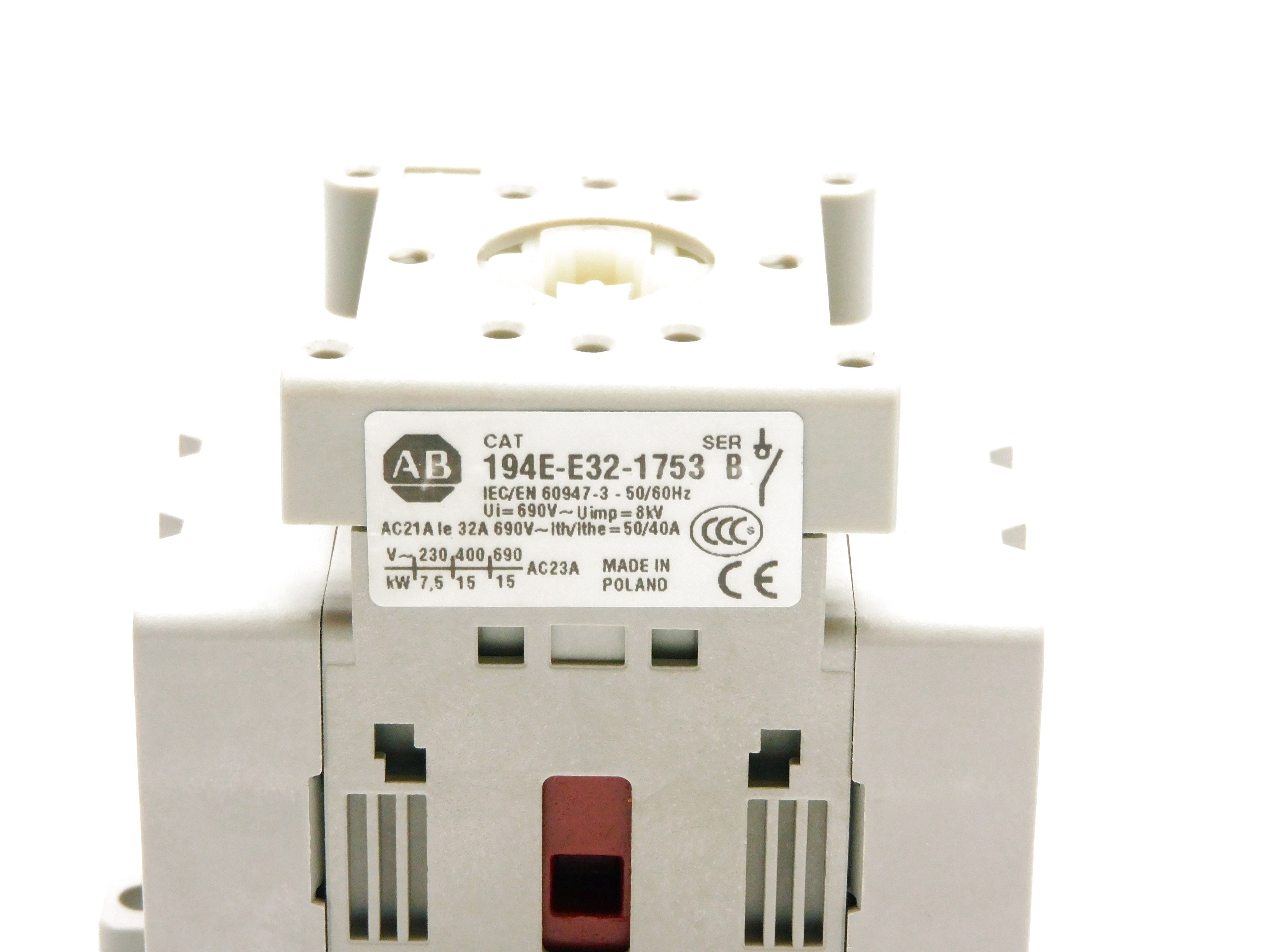 ALLEN BRADLEY 194E-E32-1753 SER. B (AS PICTURED) (BR/WH) NSMP