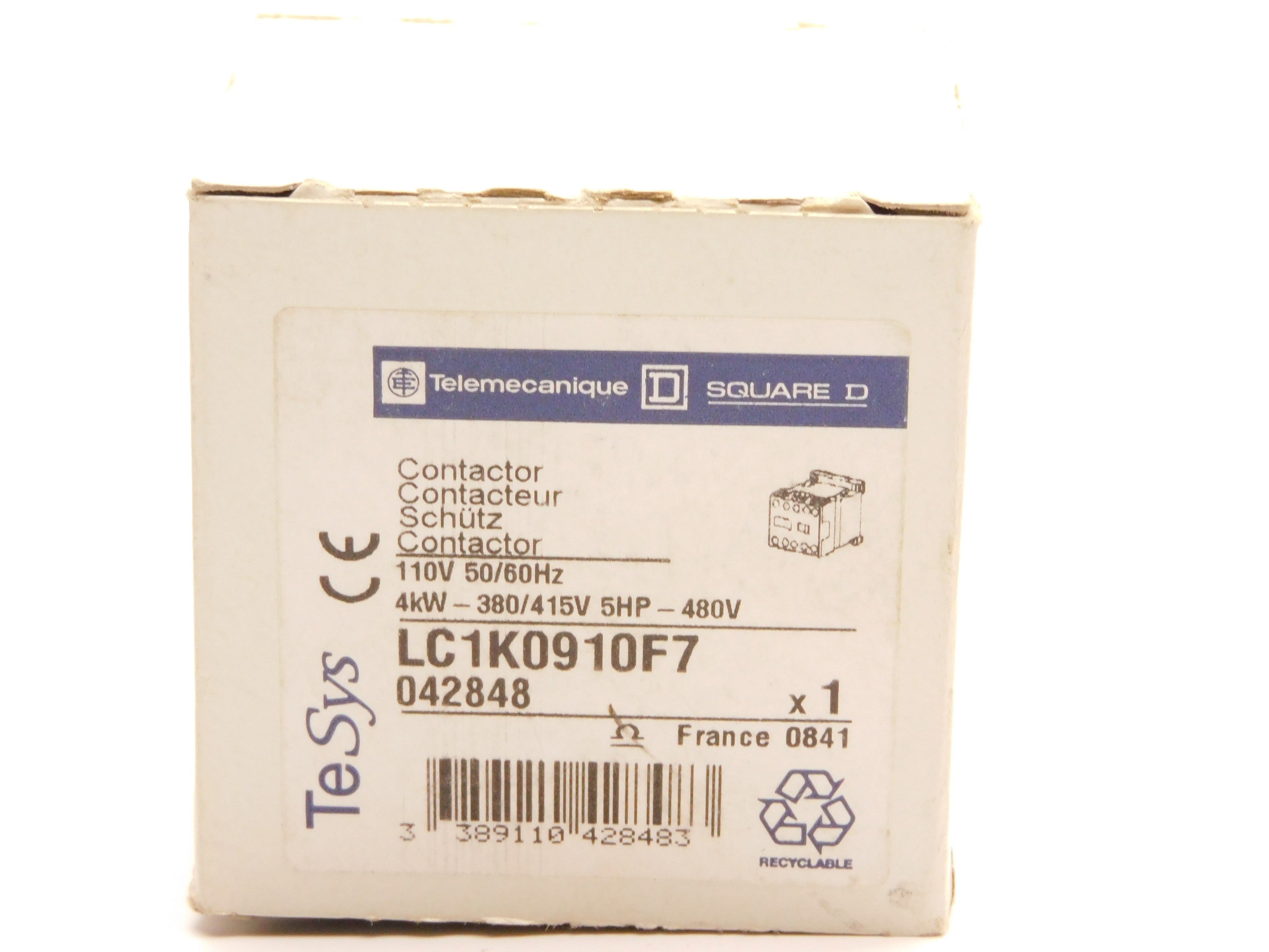 TELEMECANIQUE LC1K0910F7 110V NSMP