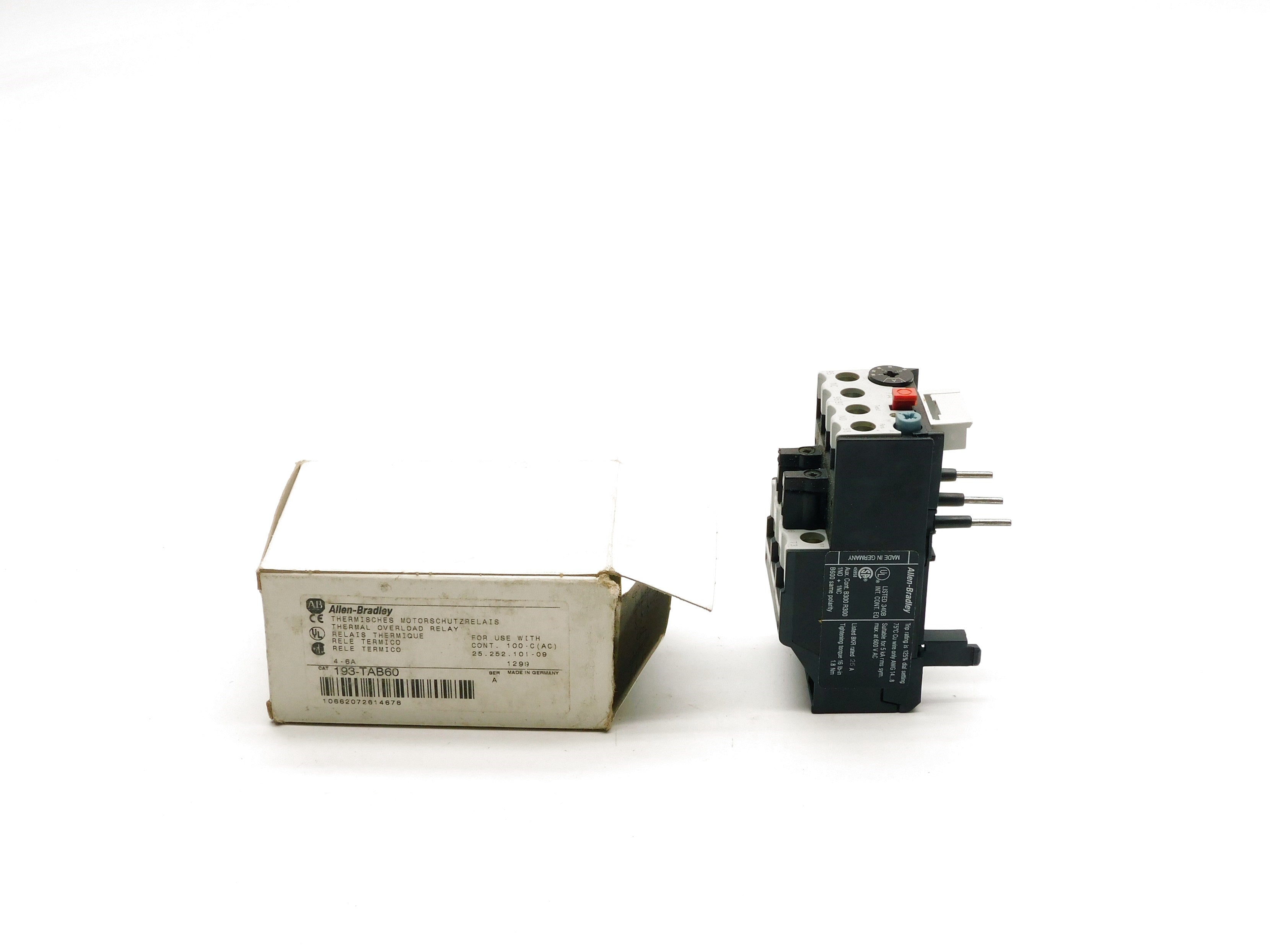 ALLEN BRADLEY 193-TAB60 SER. A 690V 4-6A (WH) NSMP