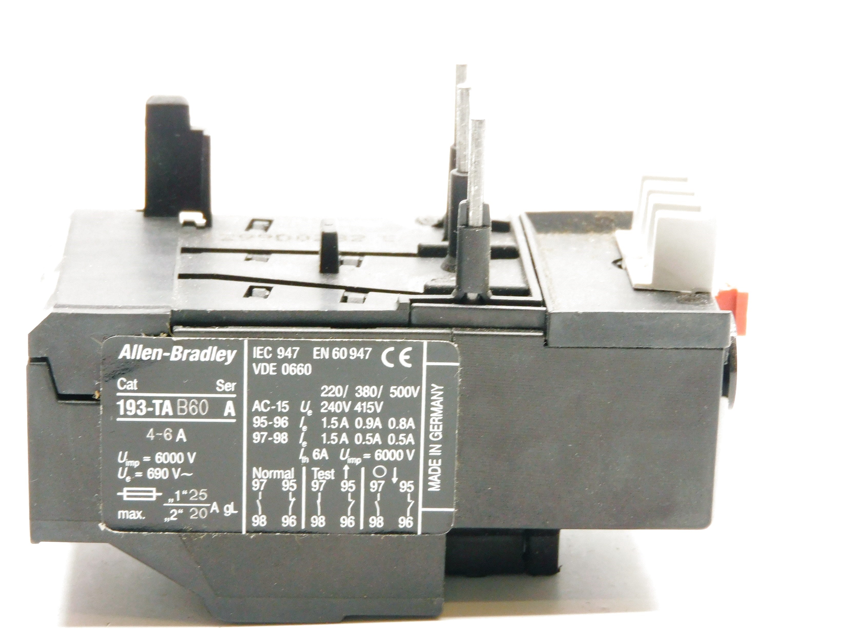 ALLEN BRADLEY 193-TAB60 SER. A 690V 4-6A (WH) NSMP