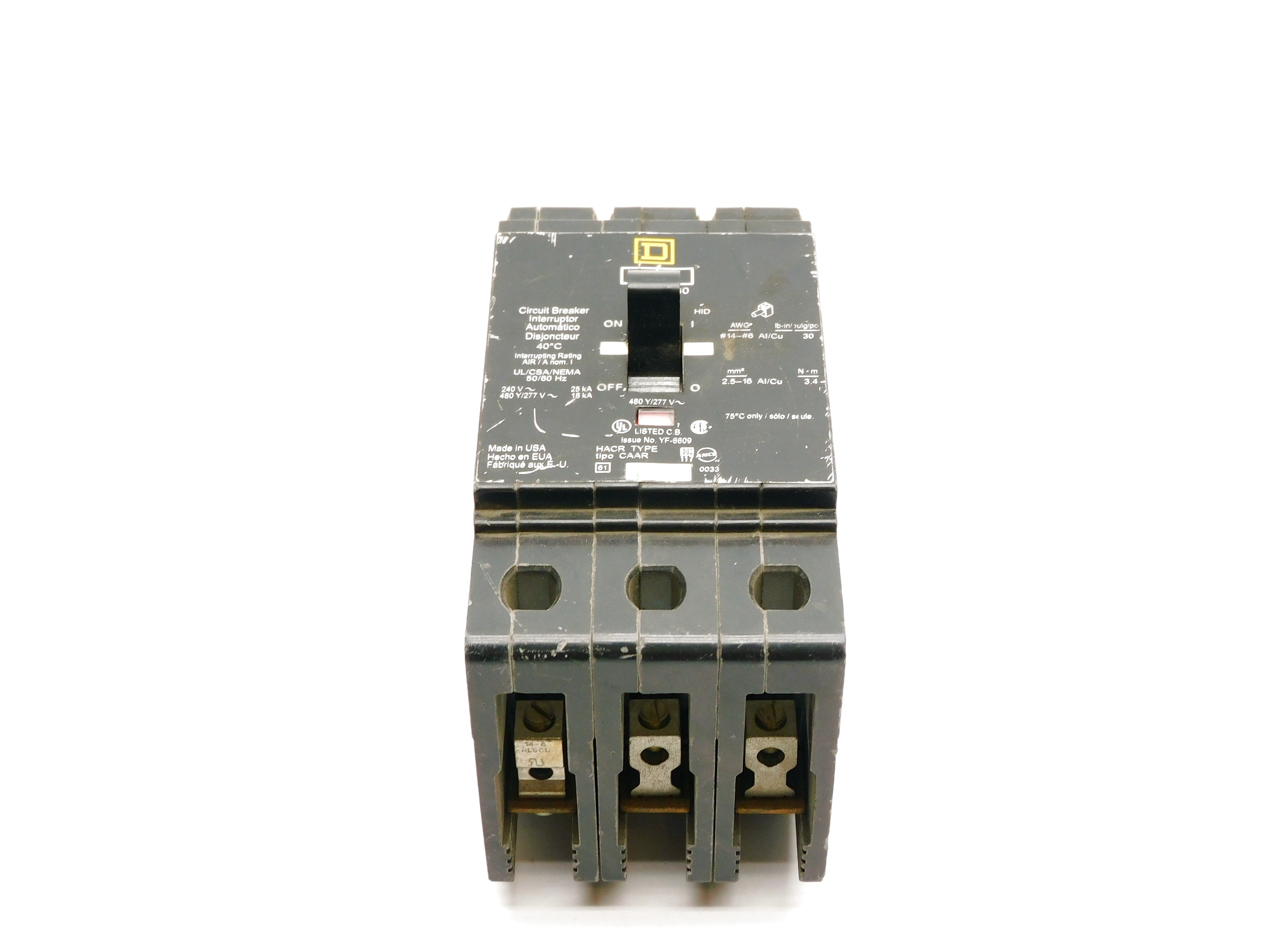 SQUARE D EDB34030 277V 30A UNMP