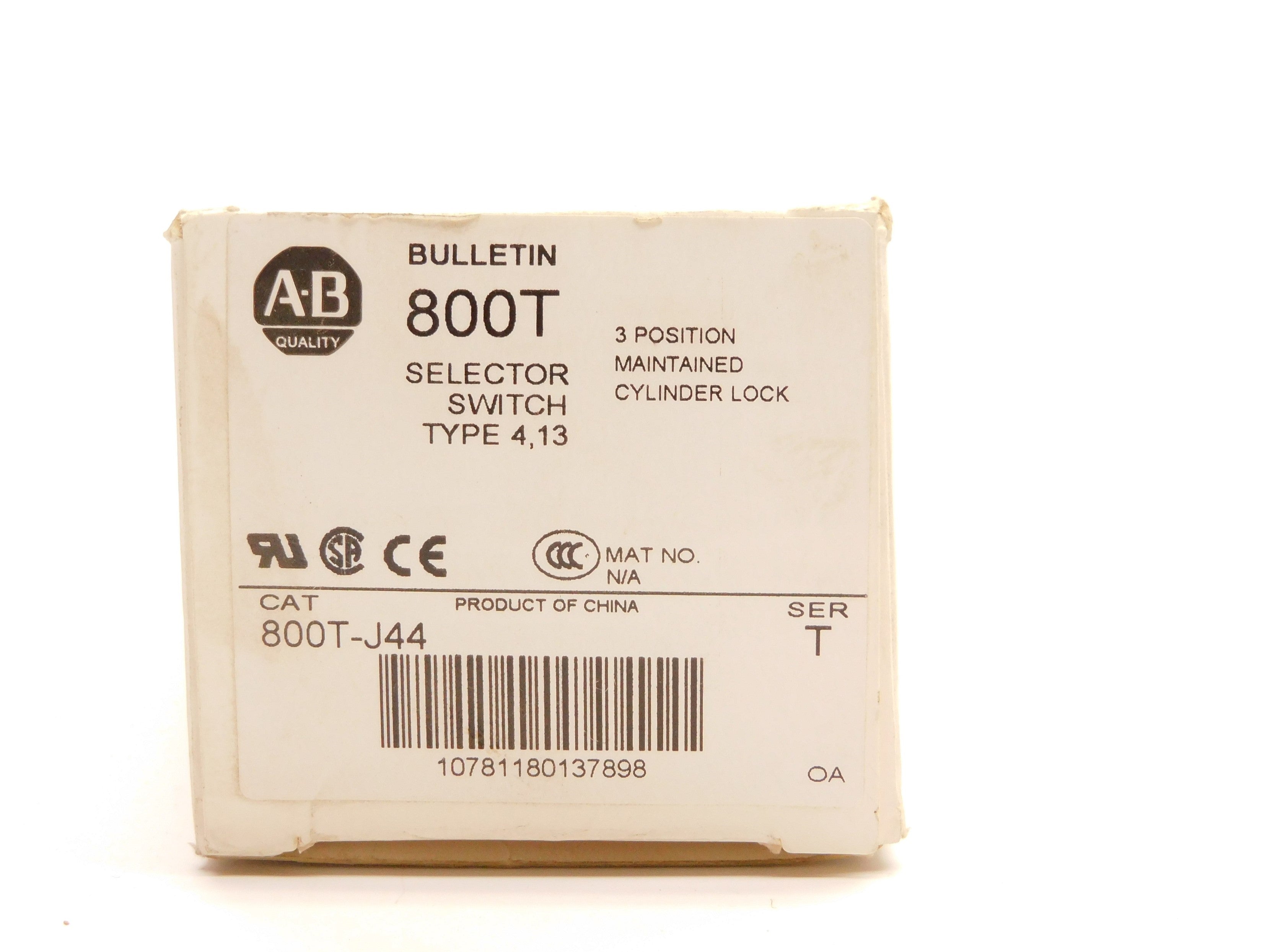 ALLEN BRADLEY 800T-J44 SER. T (AS PICTURED) (WH) NSMP