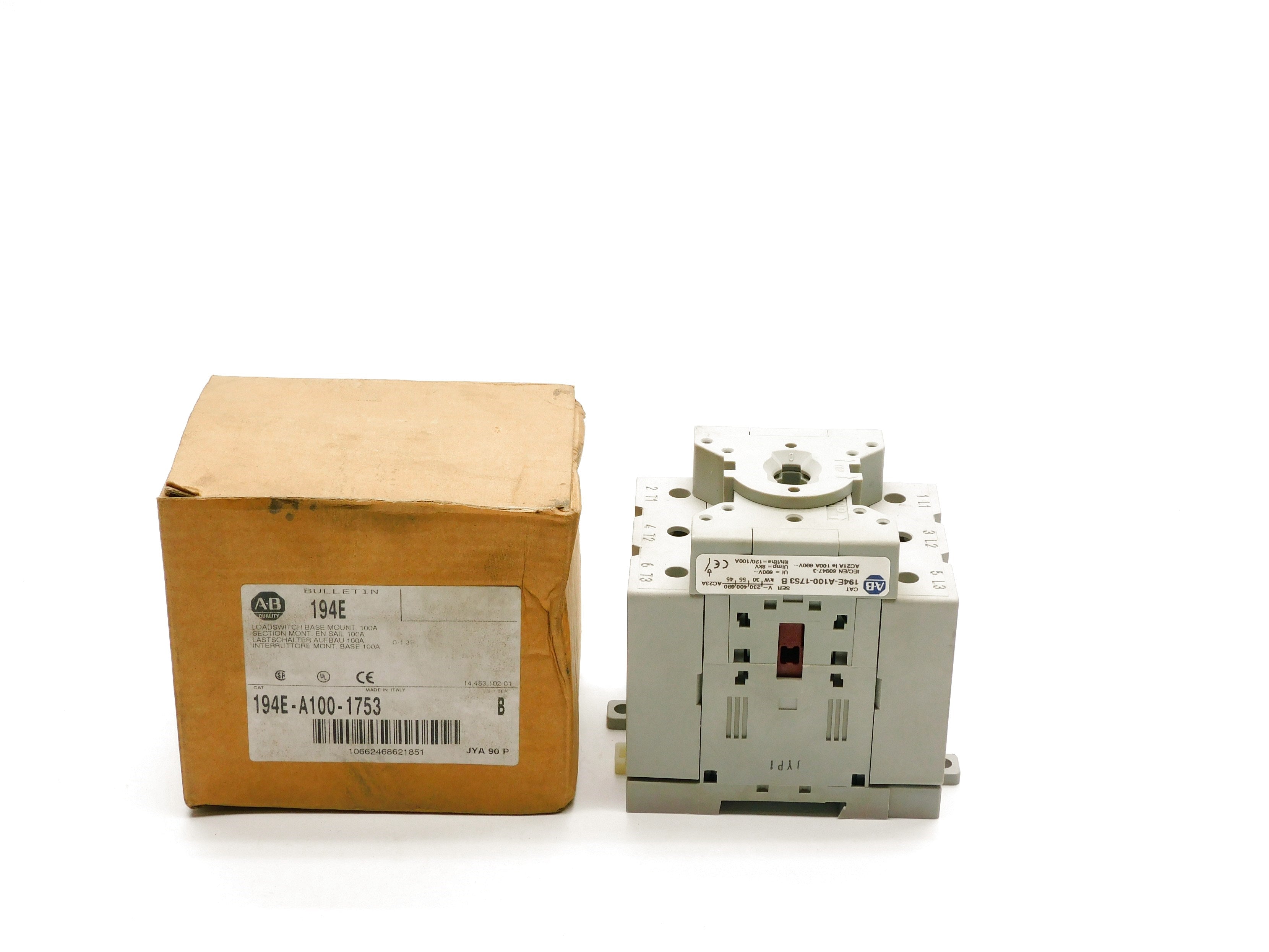 ALLEN BRADLEY 194E-A100-1753 SER. B (AS PICTURED) (BR/WH) NSMP