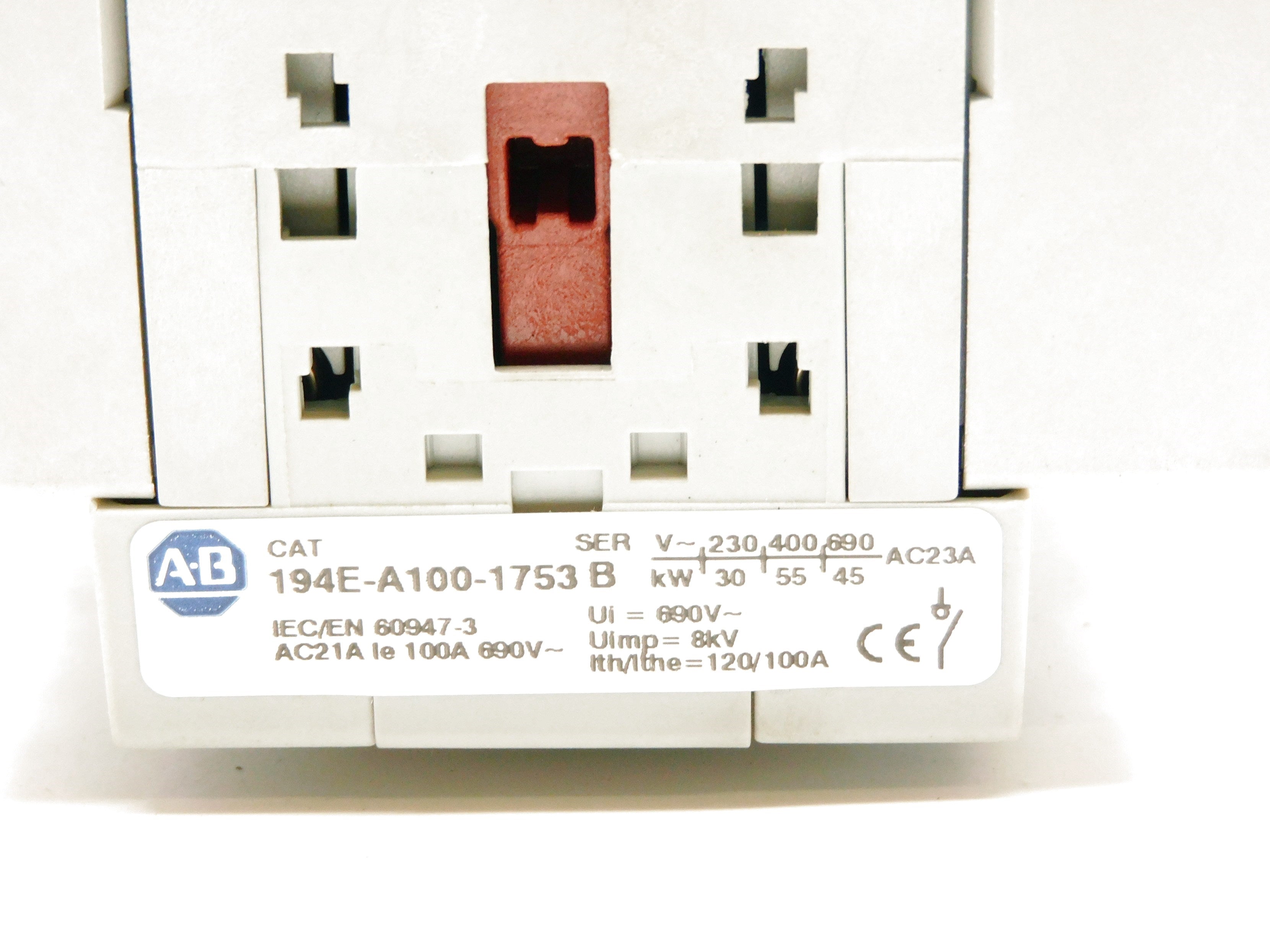 ALLEN BRADLEY 194E-A100-1753 SER. B (AS PICTURED) (BR/WH) NSMP