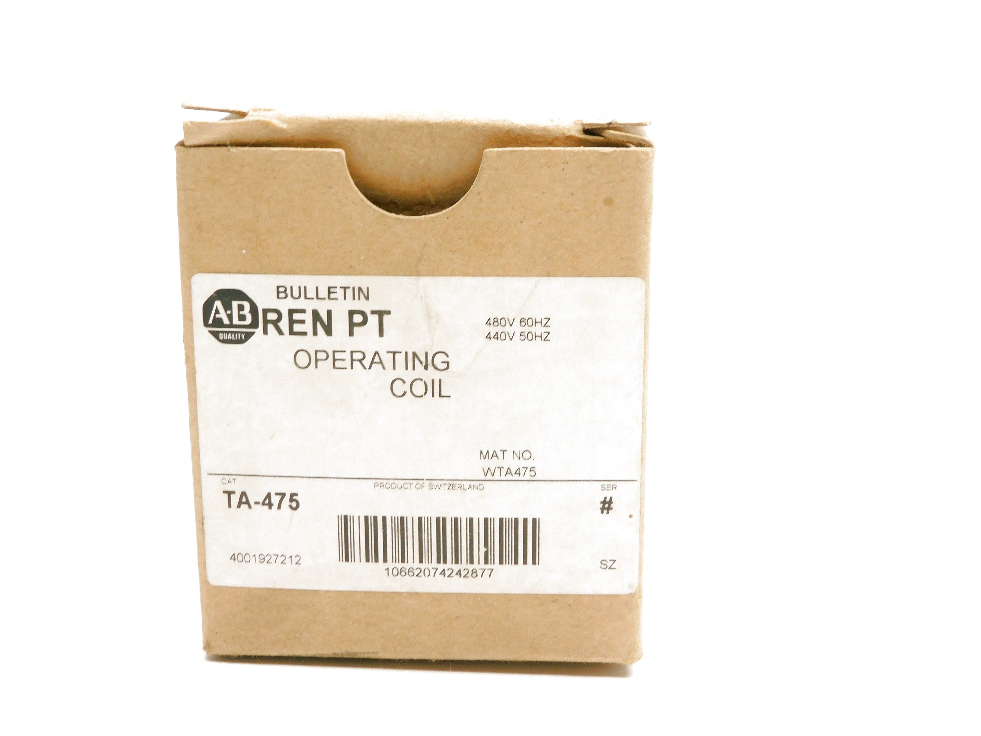 ALLEN BRADLEY TA-475 (BR/WH) NSMP
