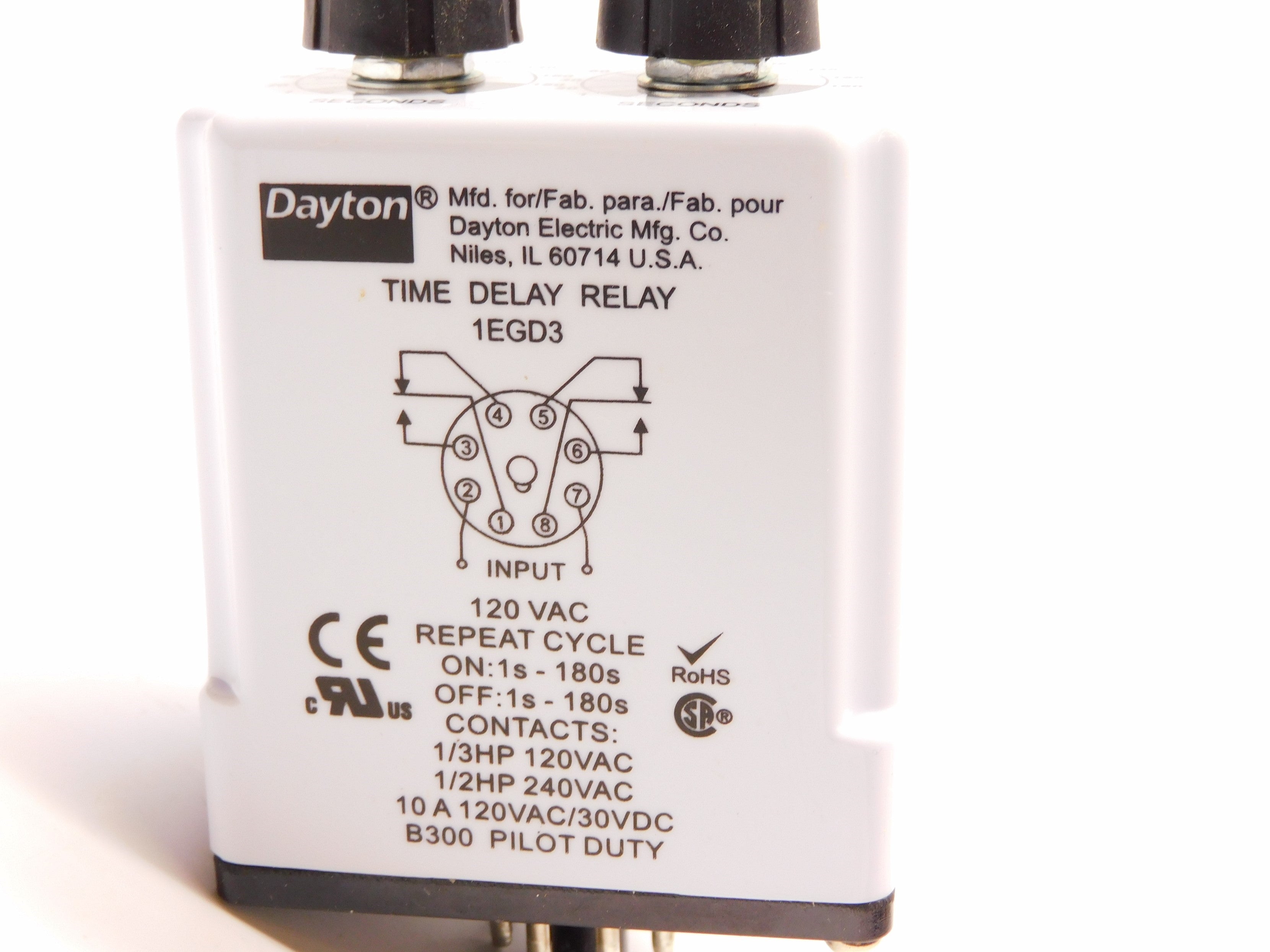 DAYTON 1EGD3 120VAC 10A NSNP