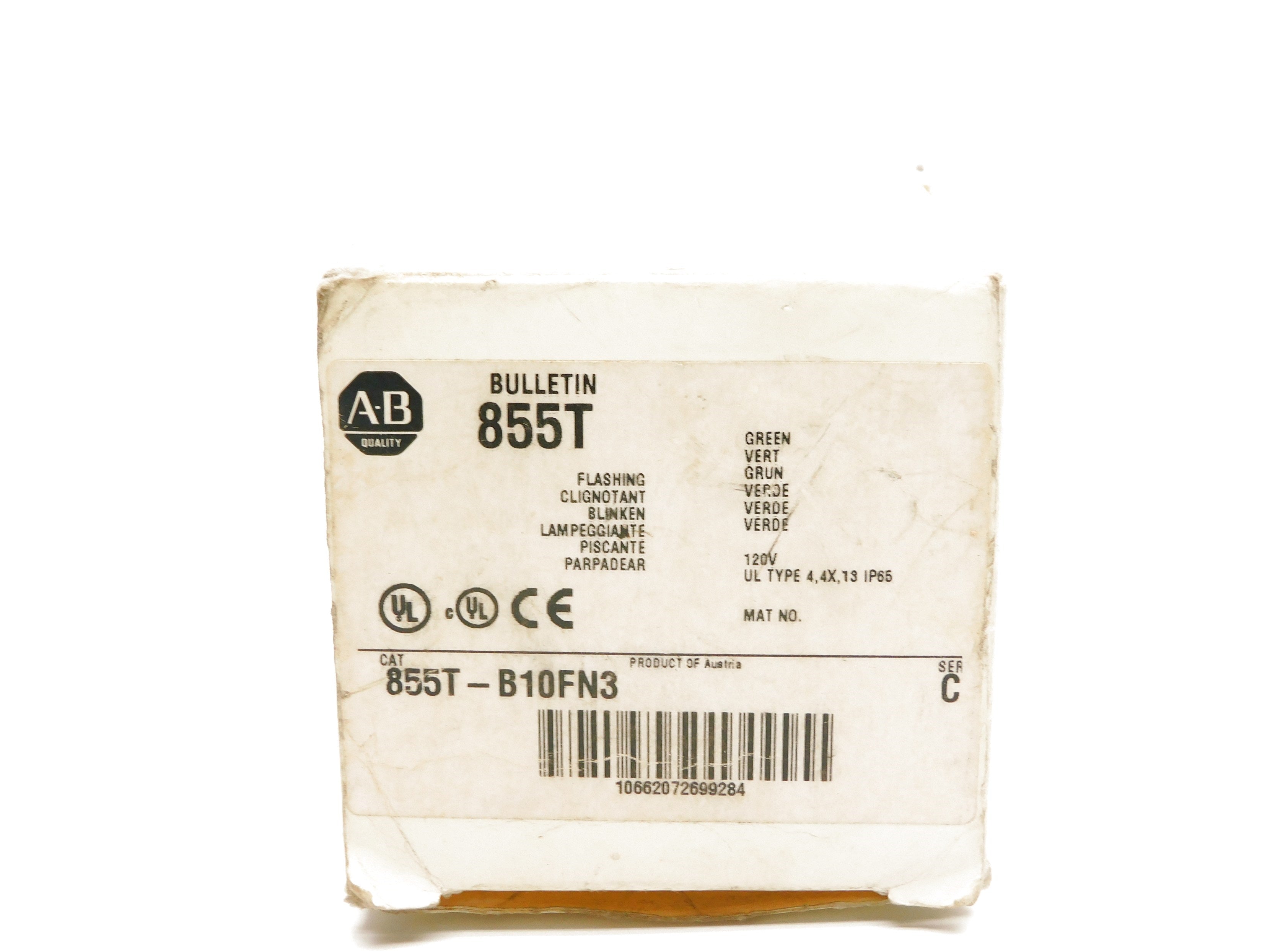 ALLEN BRADLEY 855T-B10FN3 SER. C (WH) NSMP