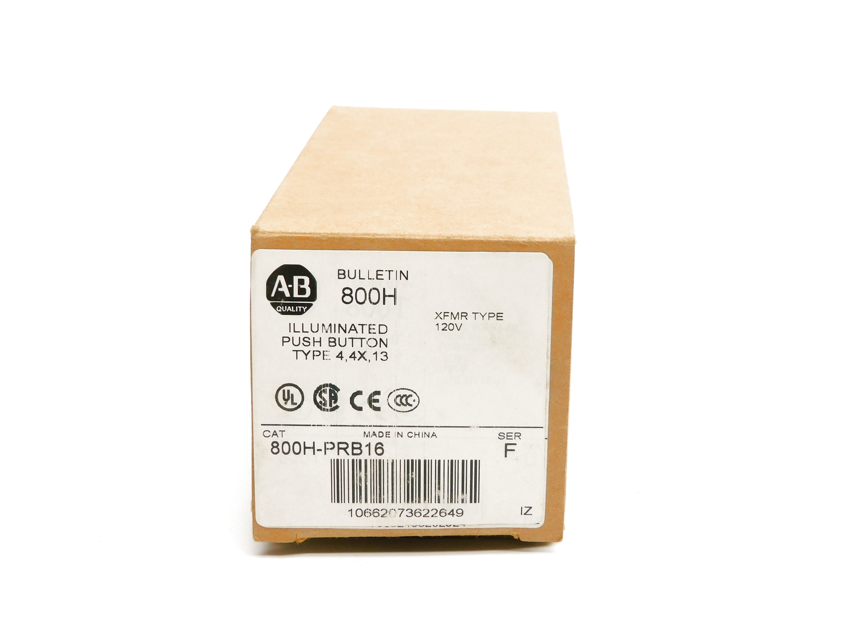 ALLEN BRADLEY 800H-PRB16 SER. F (AS PICTURED) (BR/WH) NSMP