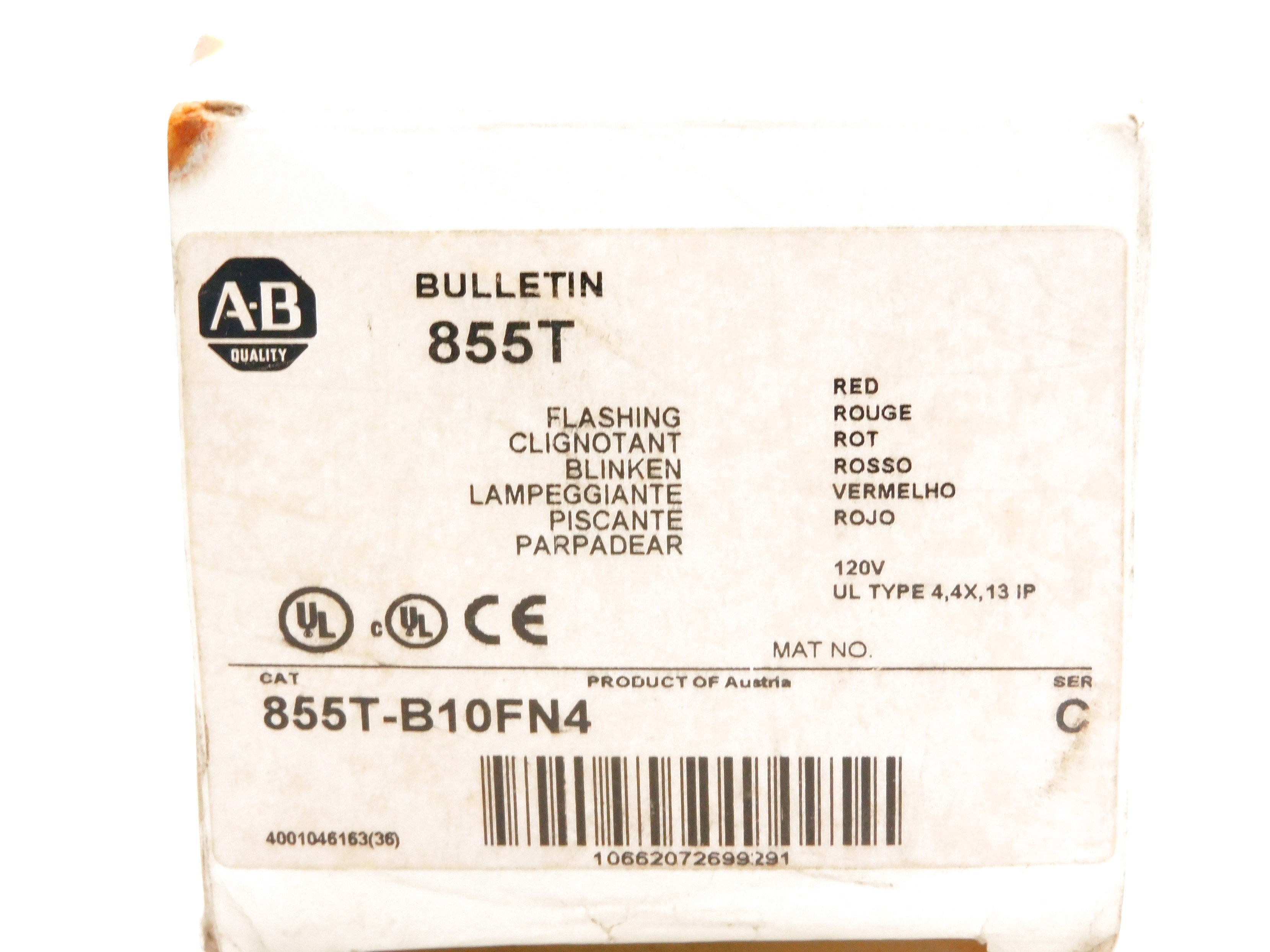 INDUSTRIAL SPARE PART 855T-B10FN4 SER. C (WH) NSMP