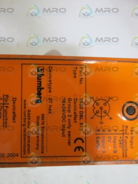 LUMBERG DEVICENET 0930DSL312  UNMP