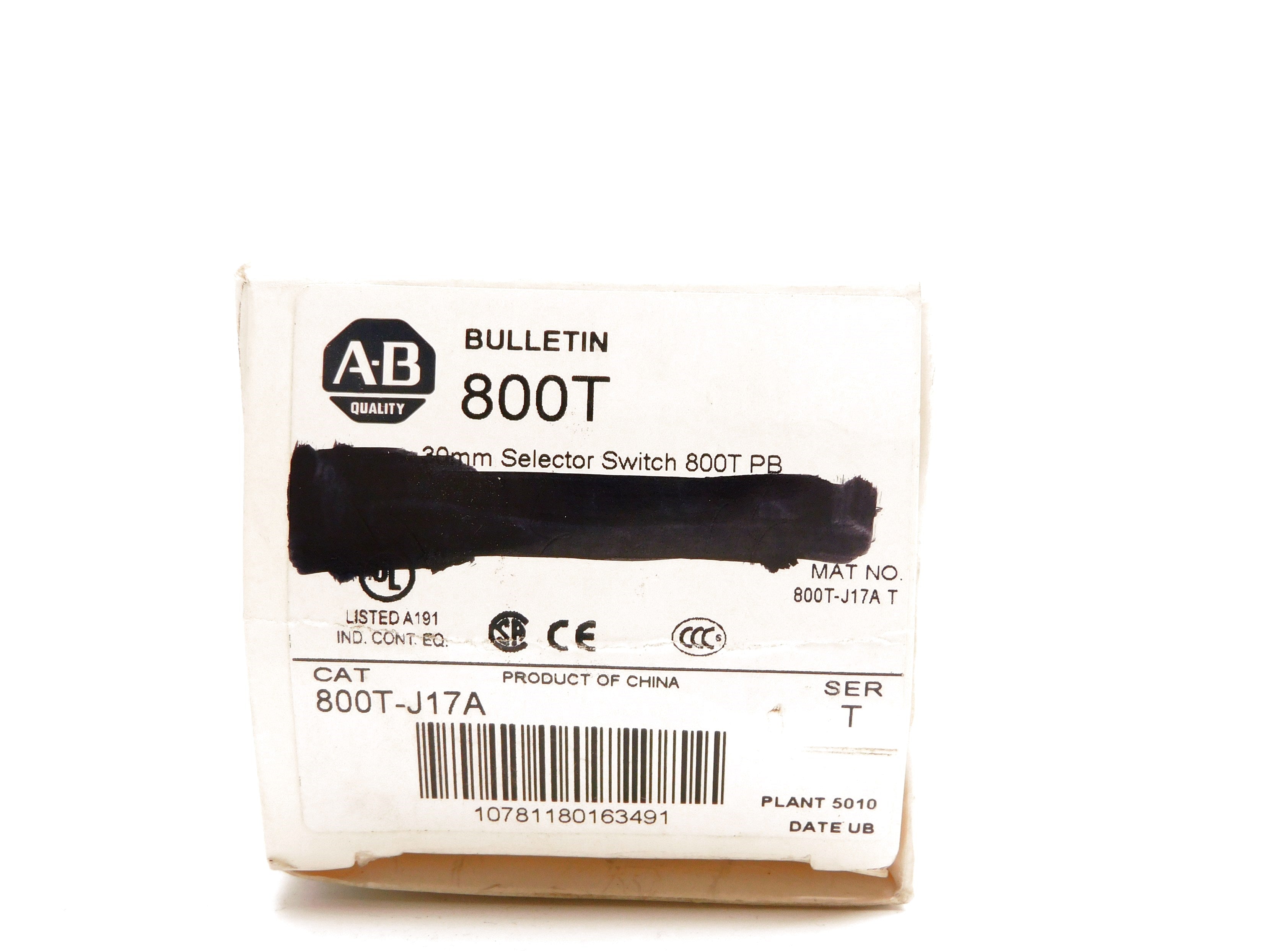 INDUSTRIAL SPARE PART 800T-J17A SER. T (AS PICTURED) (WH) NSMP
