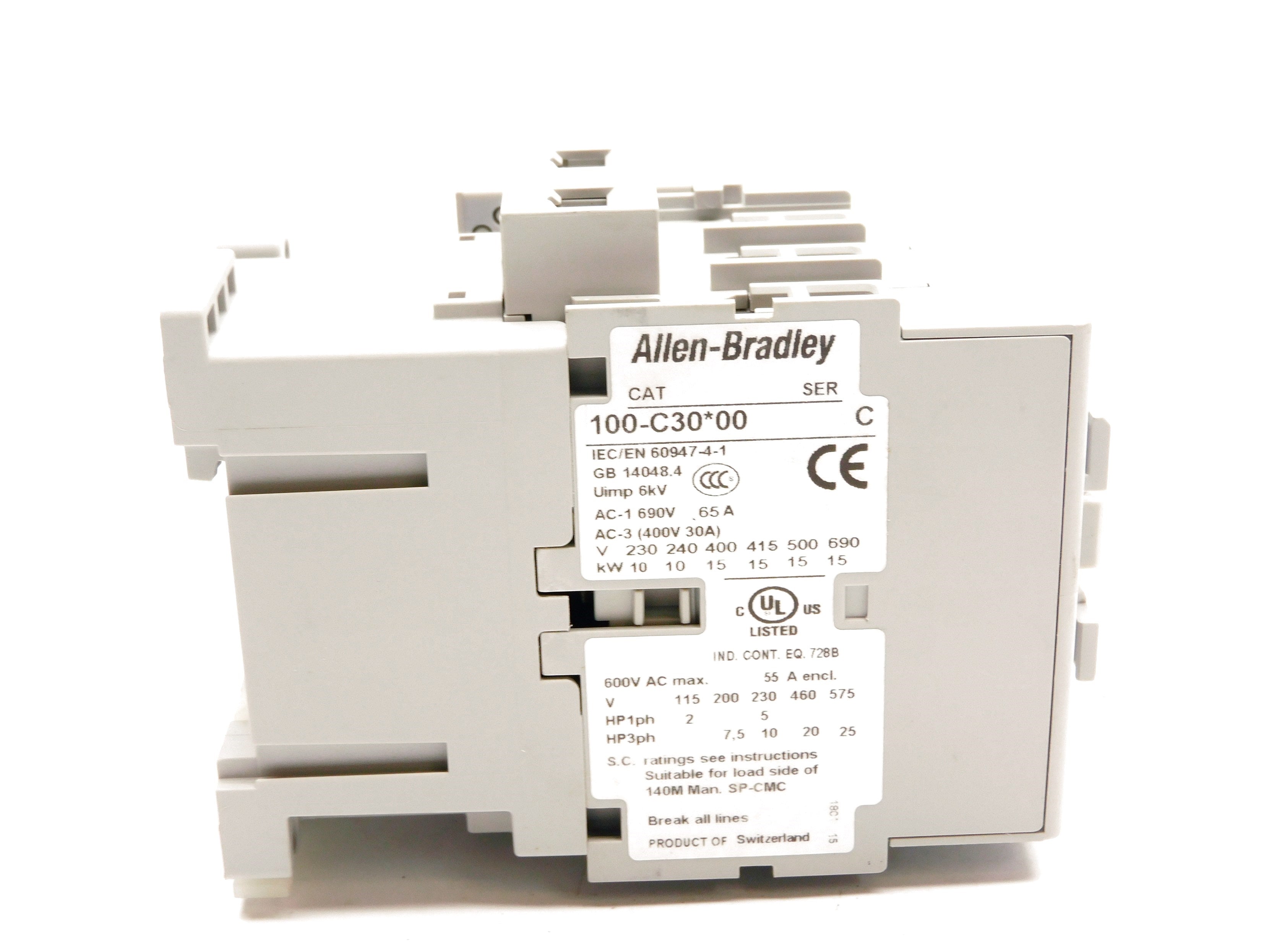 ALLEN BRADLEY 100-C30A10 SER. C 220/240V (BR/WH) NSMP