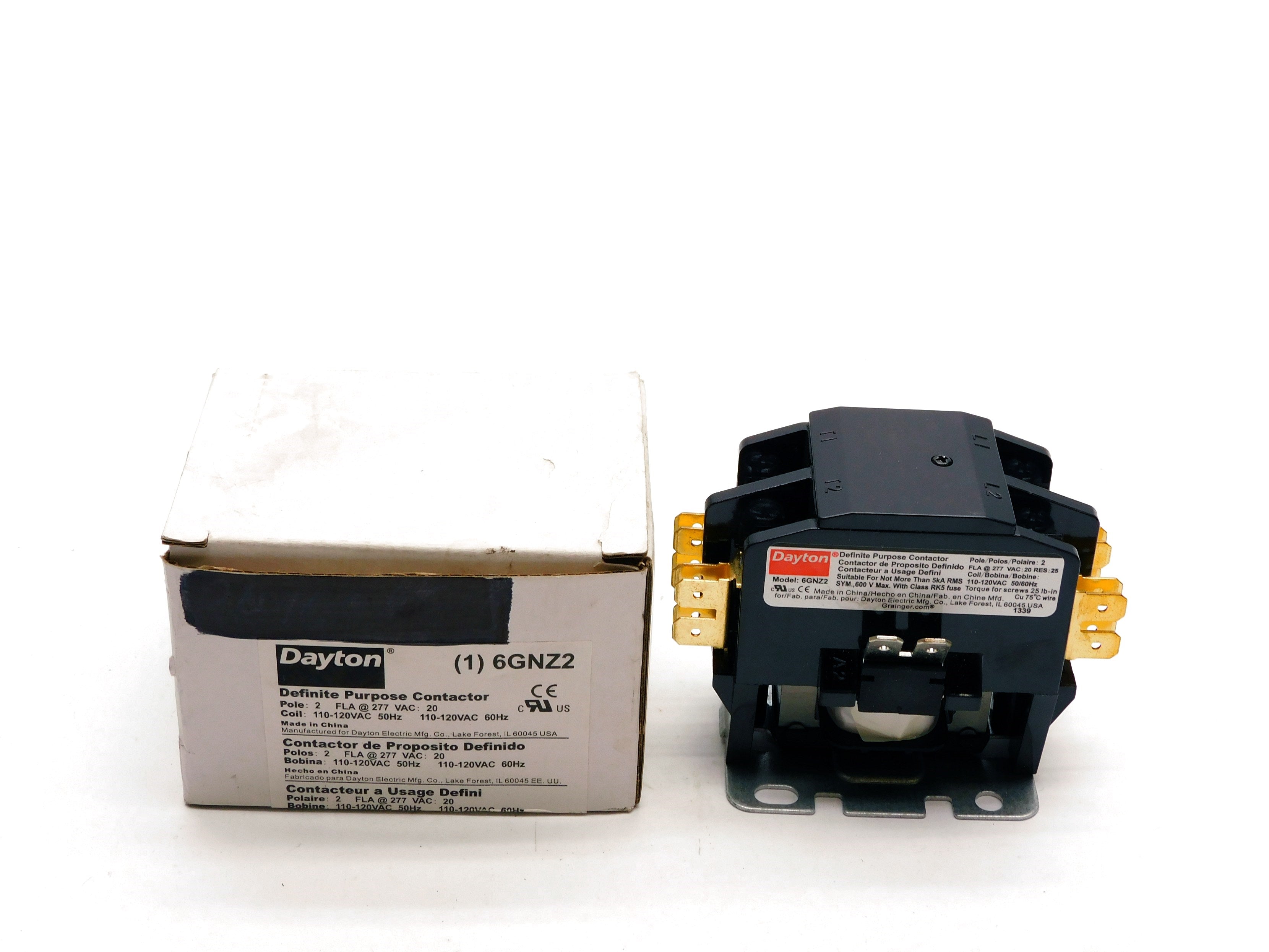 DAYTON 6GNZ2 110/120VAC NSMP