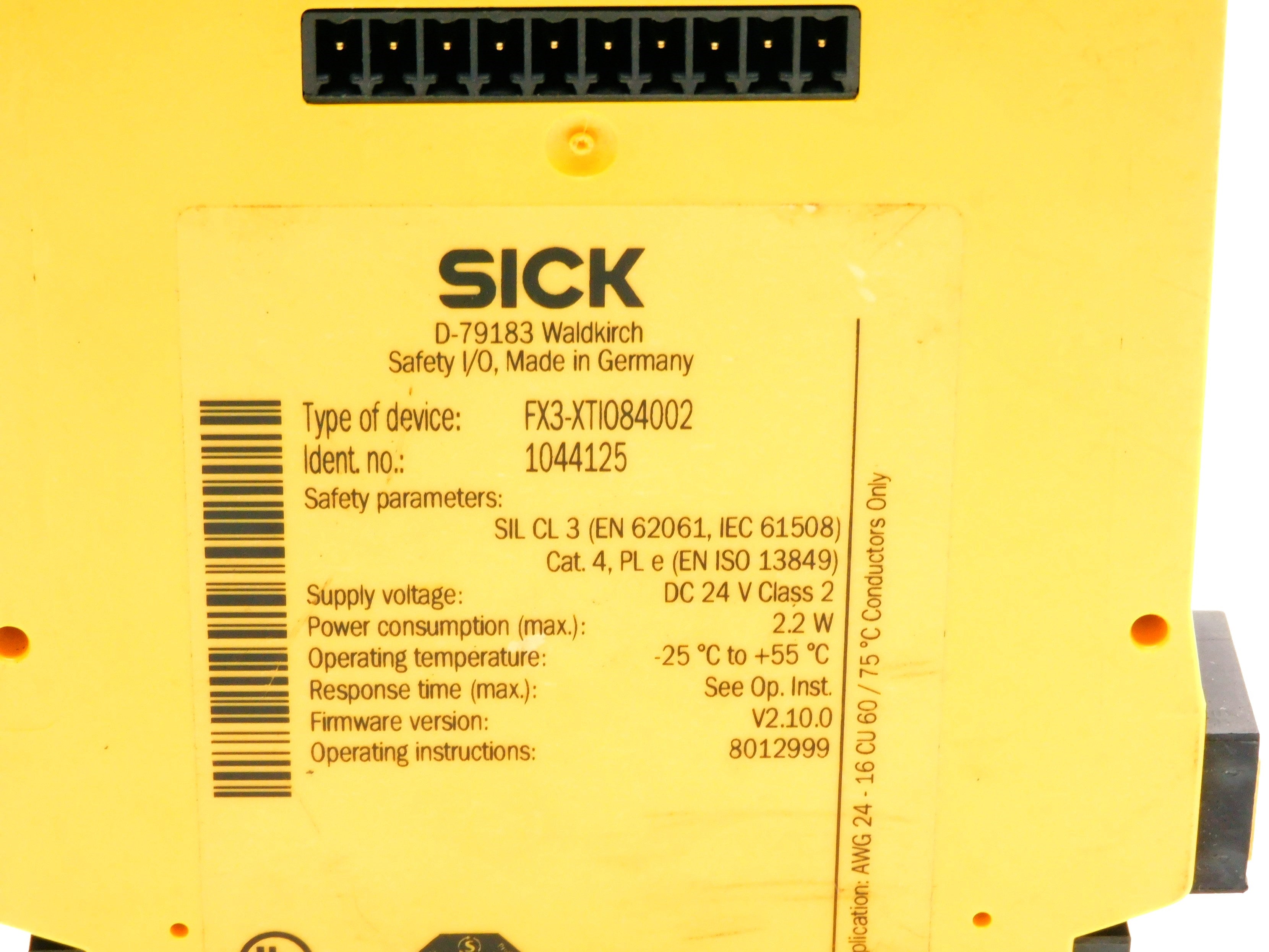 SICK FX3-XTI084002 UNMP