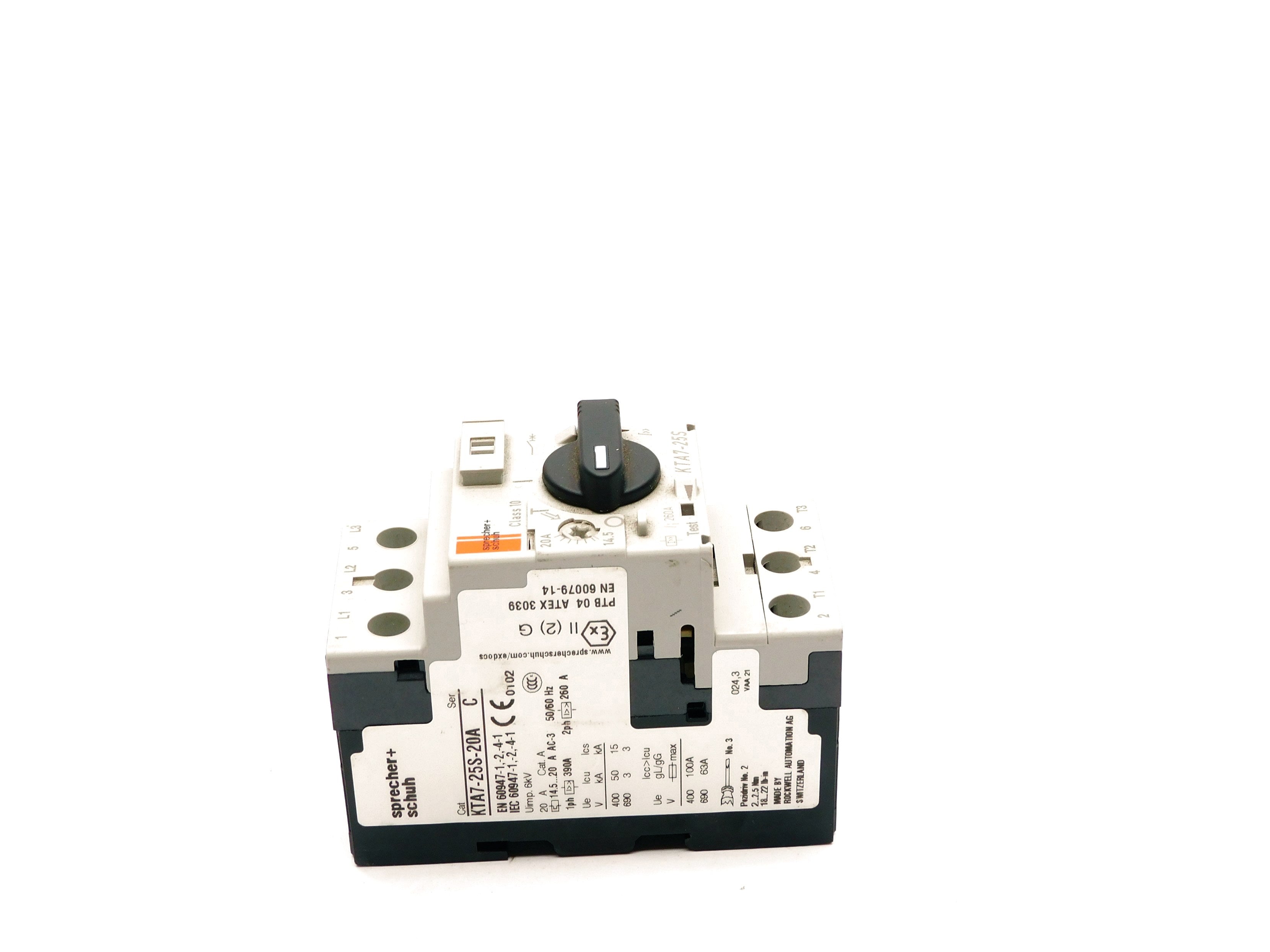 SPRECHER+SCHUH KTA7-25S-20A SER. C 14.5-20A 690V UNMP