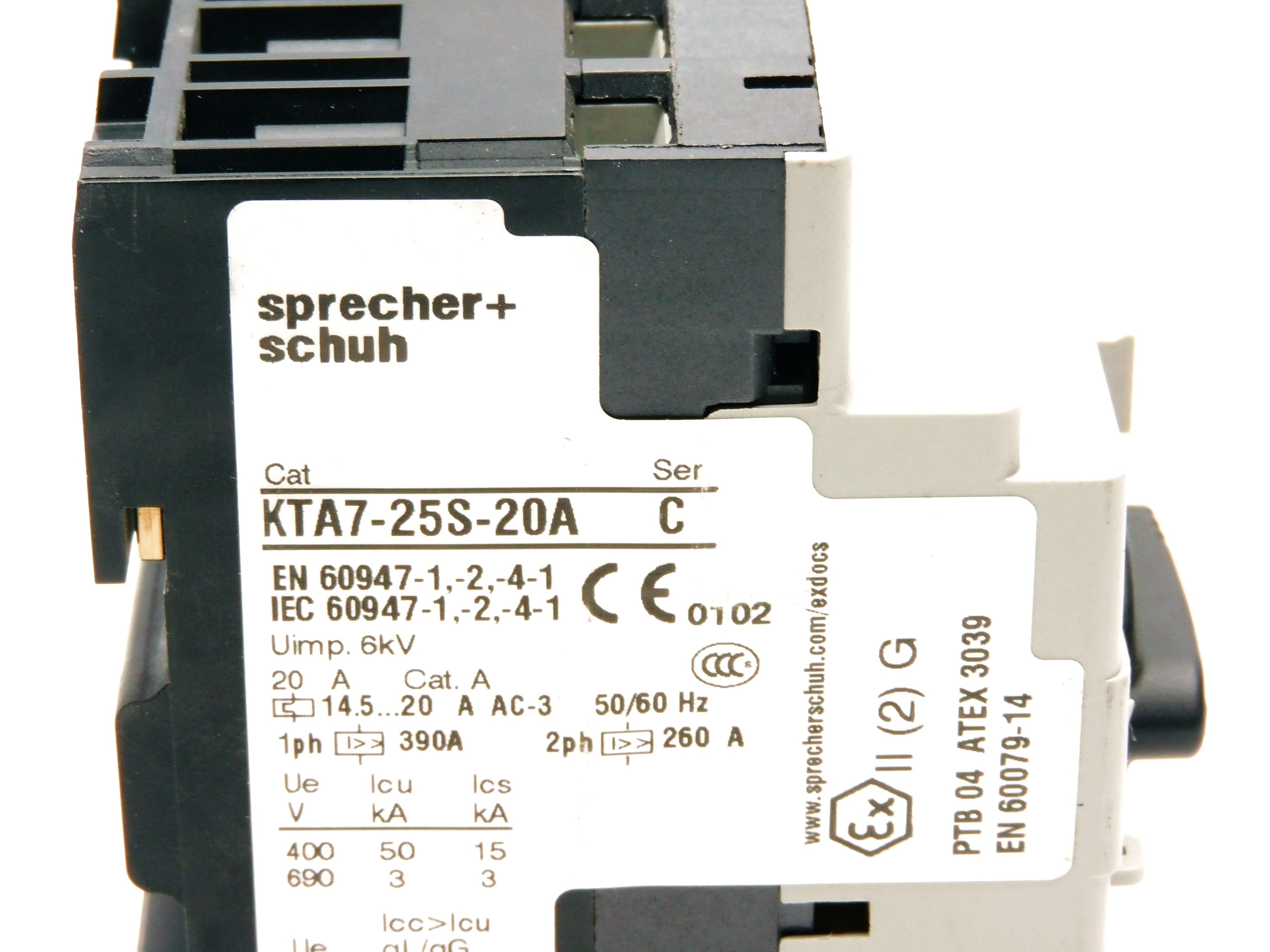 SPRECHER+SCHUH KTA7-25S-20A SER. C 14.5-20A 690V UNMP