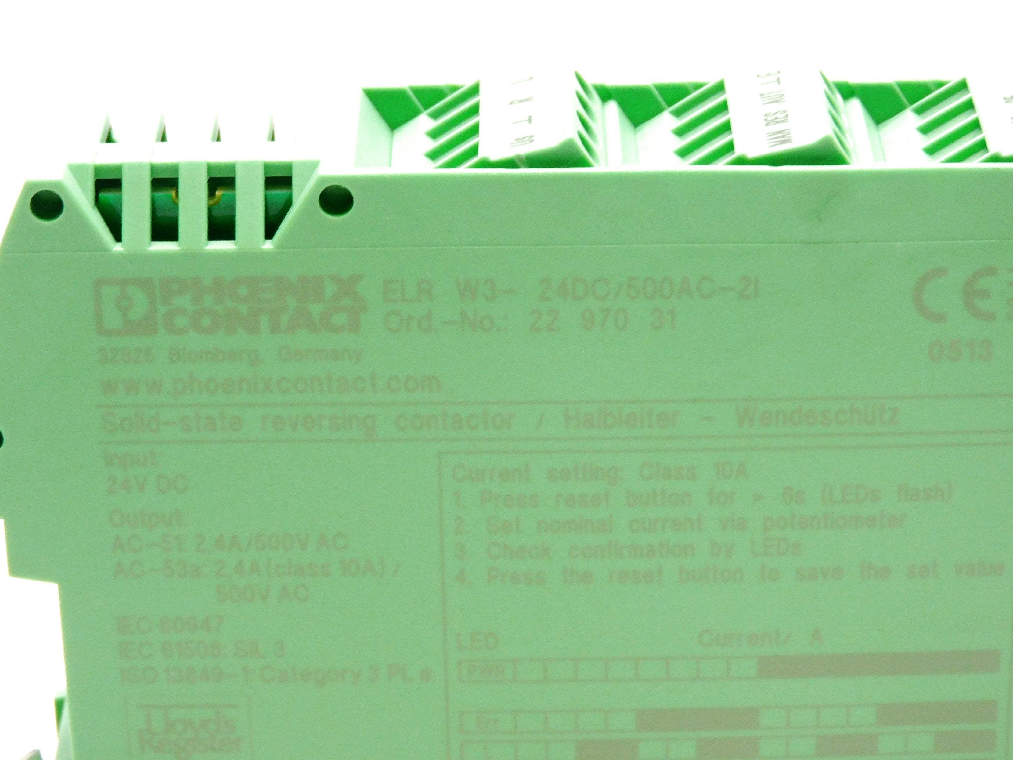 PHOENIX CONTACT ELRW3-24DC/500AC-2I 24VDC NSMP