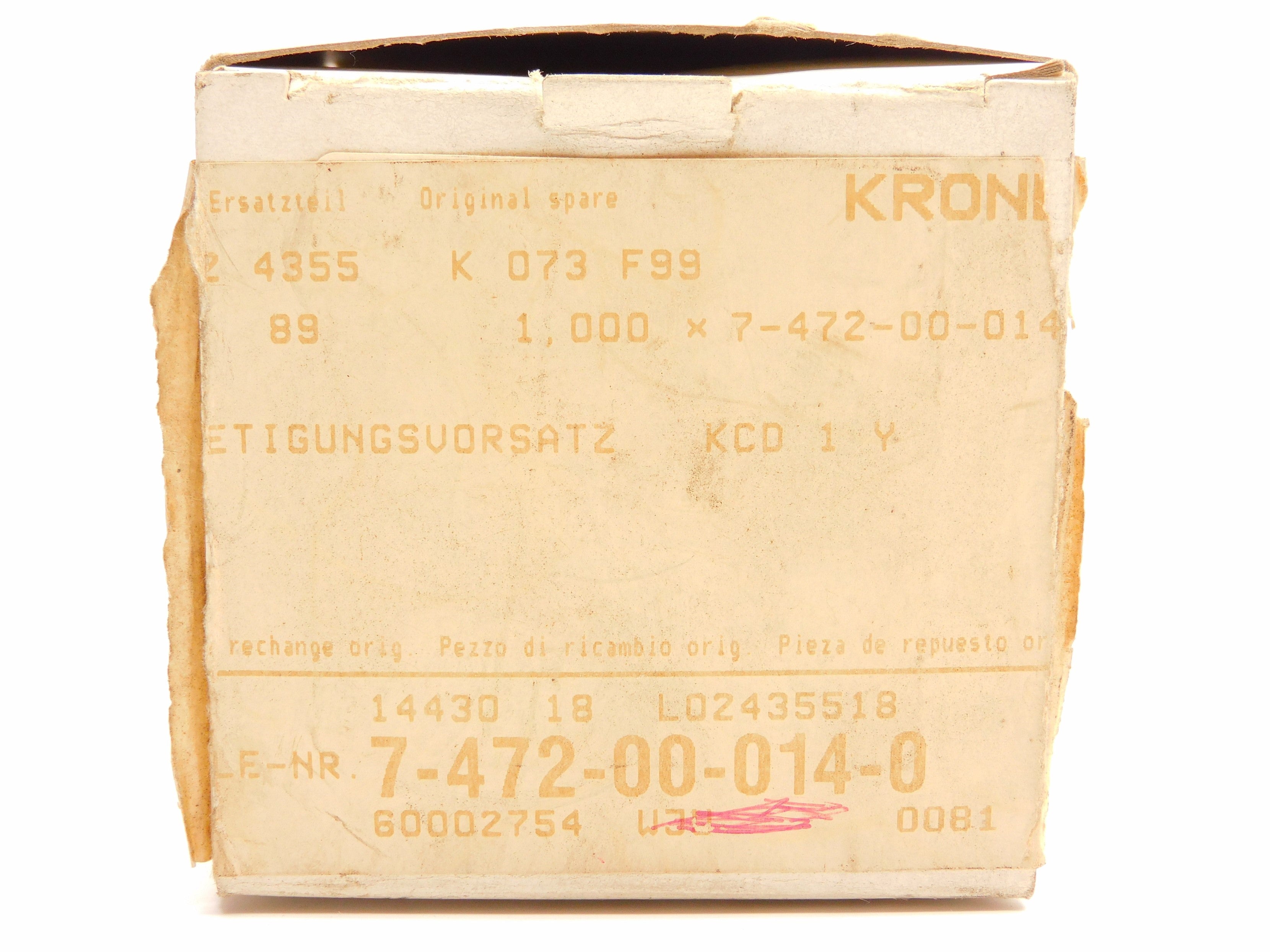 KRONES 7-472-00-014-0 NSMP