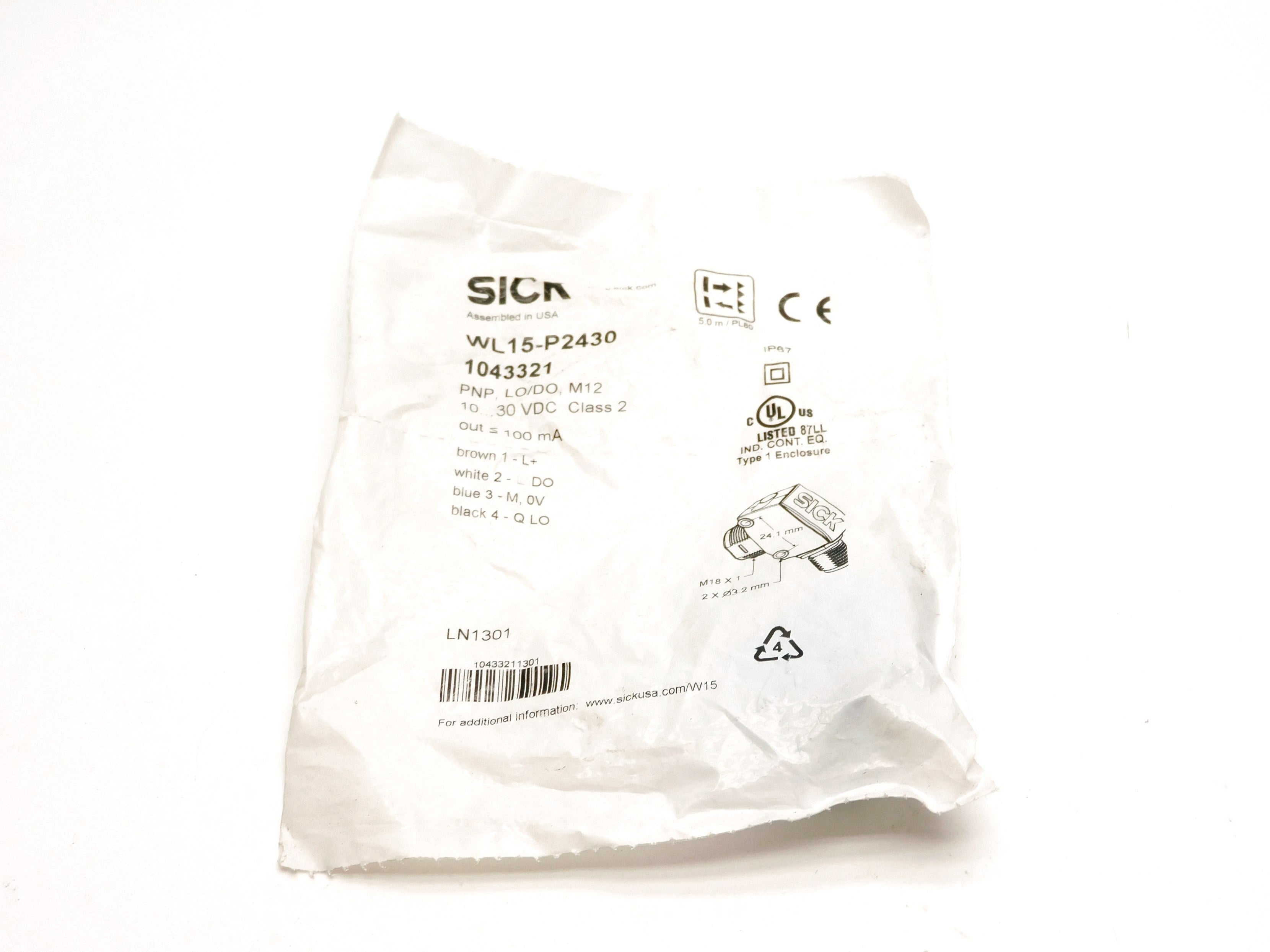 SICK WL15-P2430 NSMP