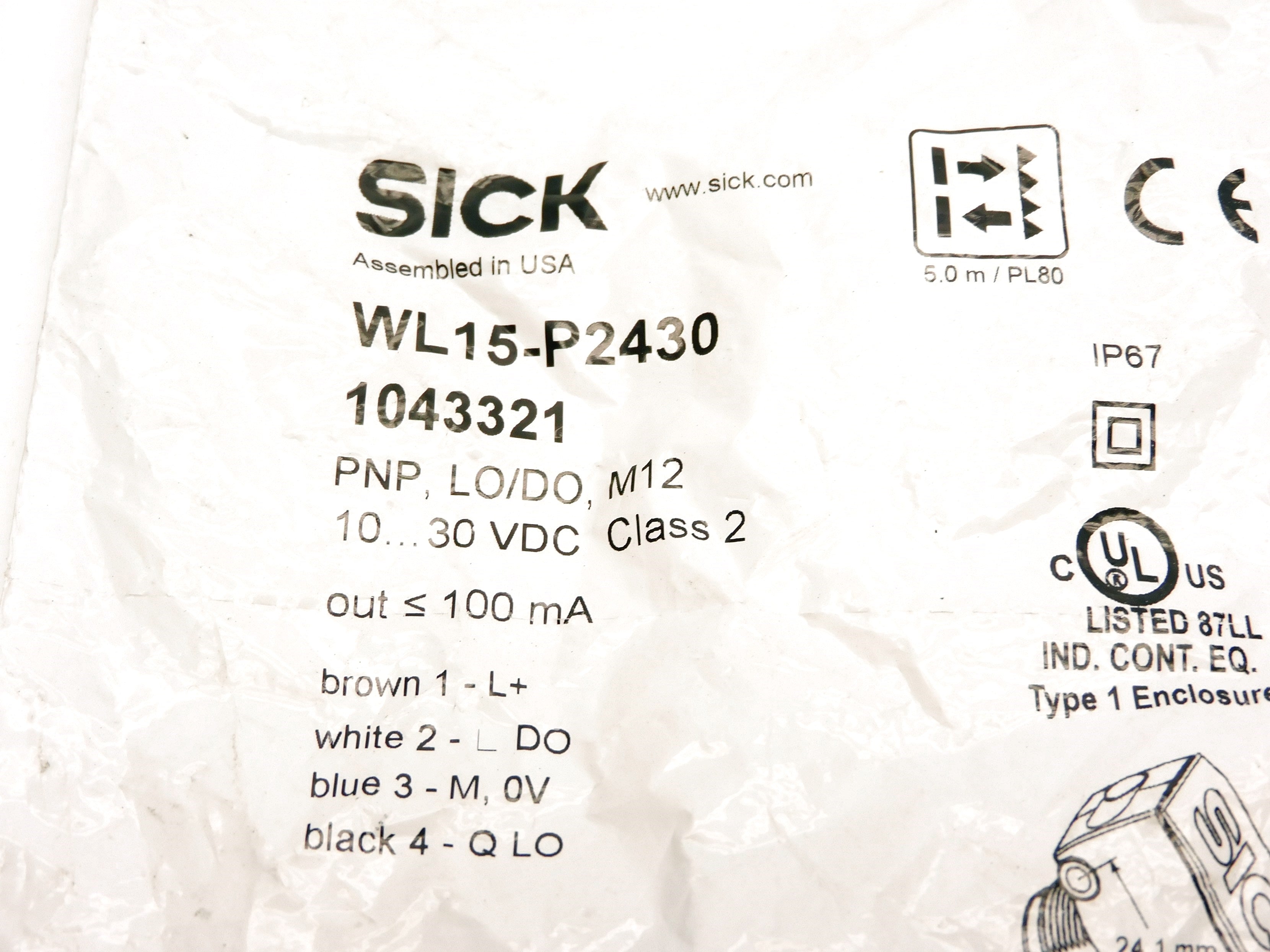 SICK WL15-P2430 NSMP