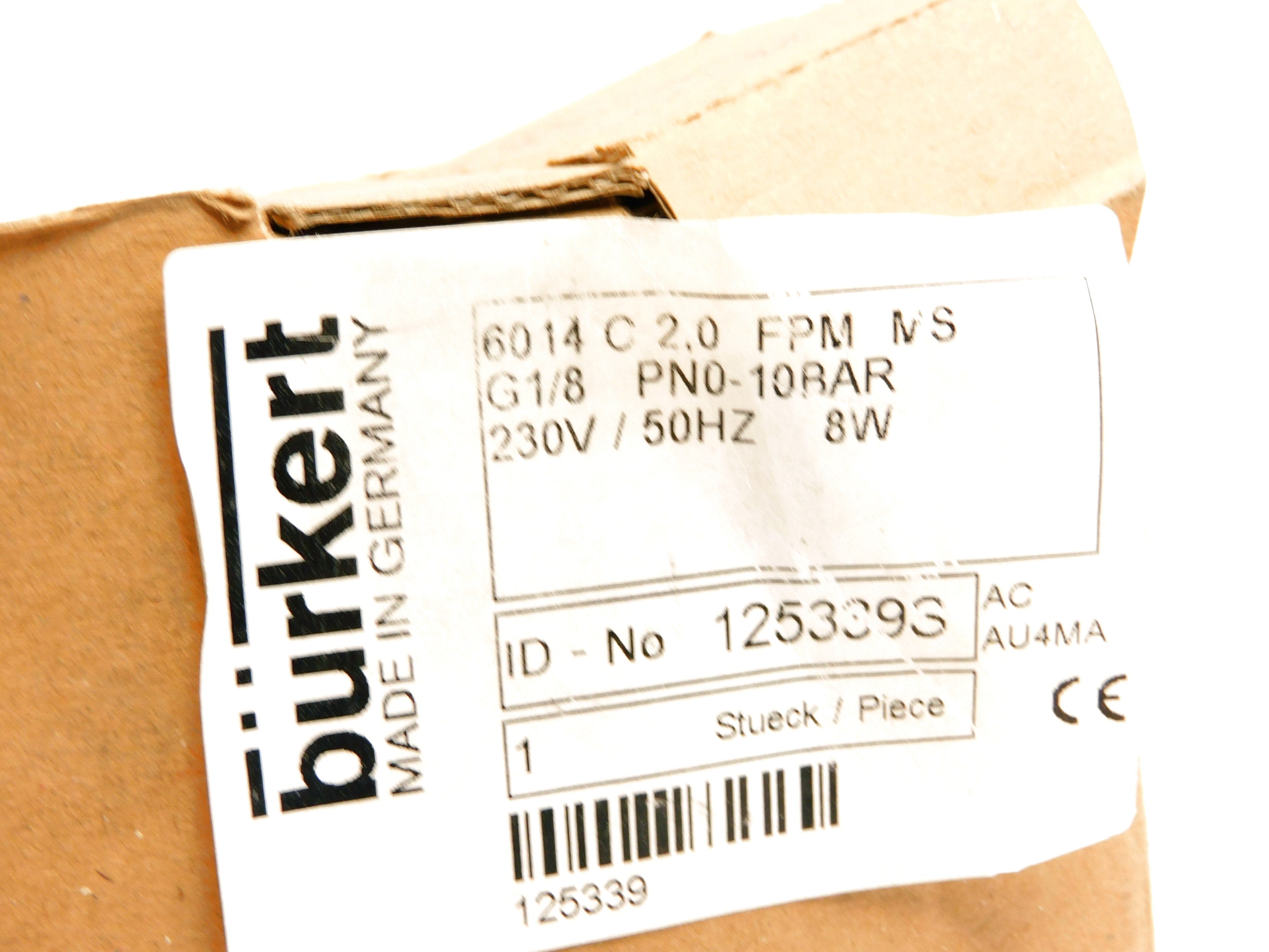 BURKERT 6014C2,0FPMMS 230V NSMP