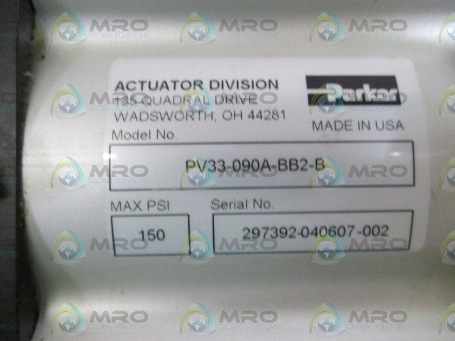 PARKER ACTUATOR PV33-090A-BB2-B *NEW NO BOX*