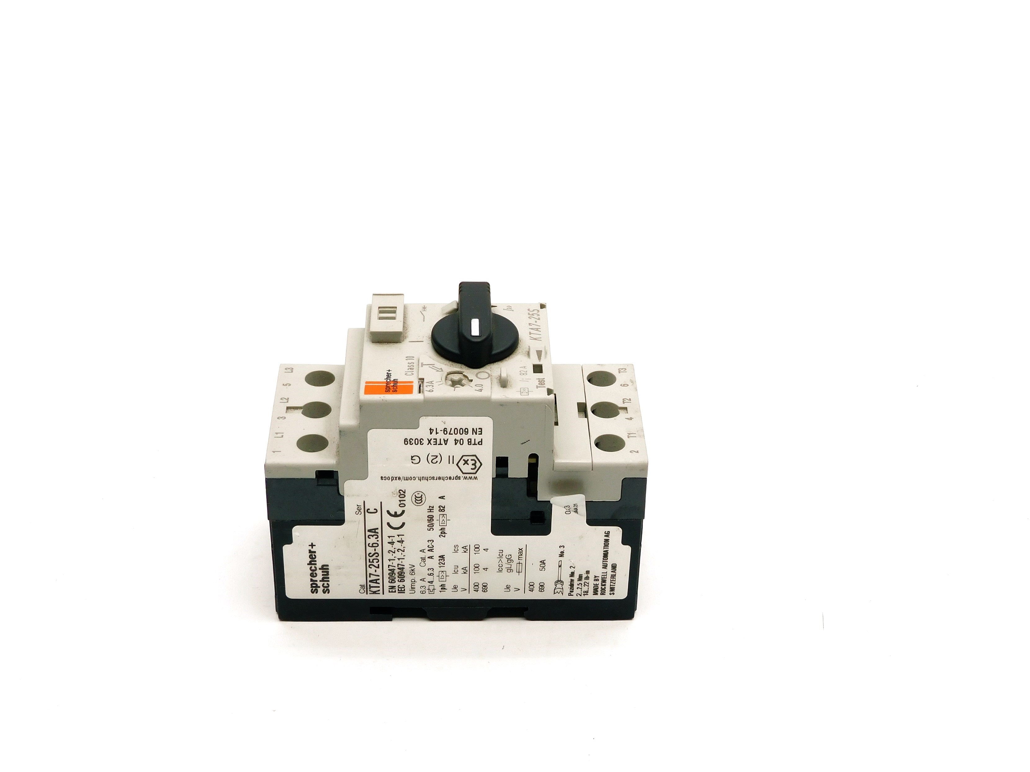 SPRECHER+SCHUH KTA7-25S-6.3A SER. C 4-6.3A 690V UNMP