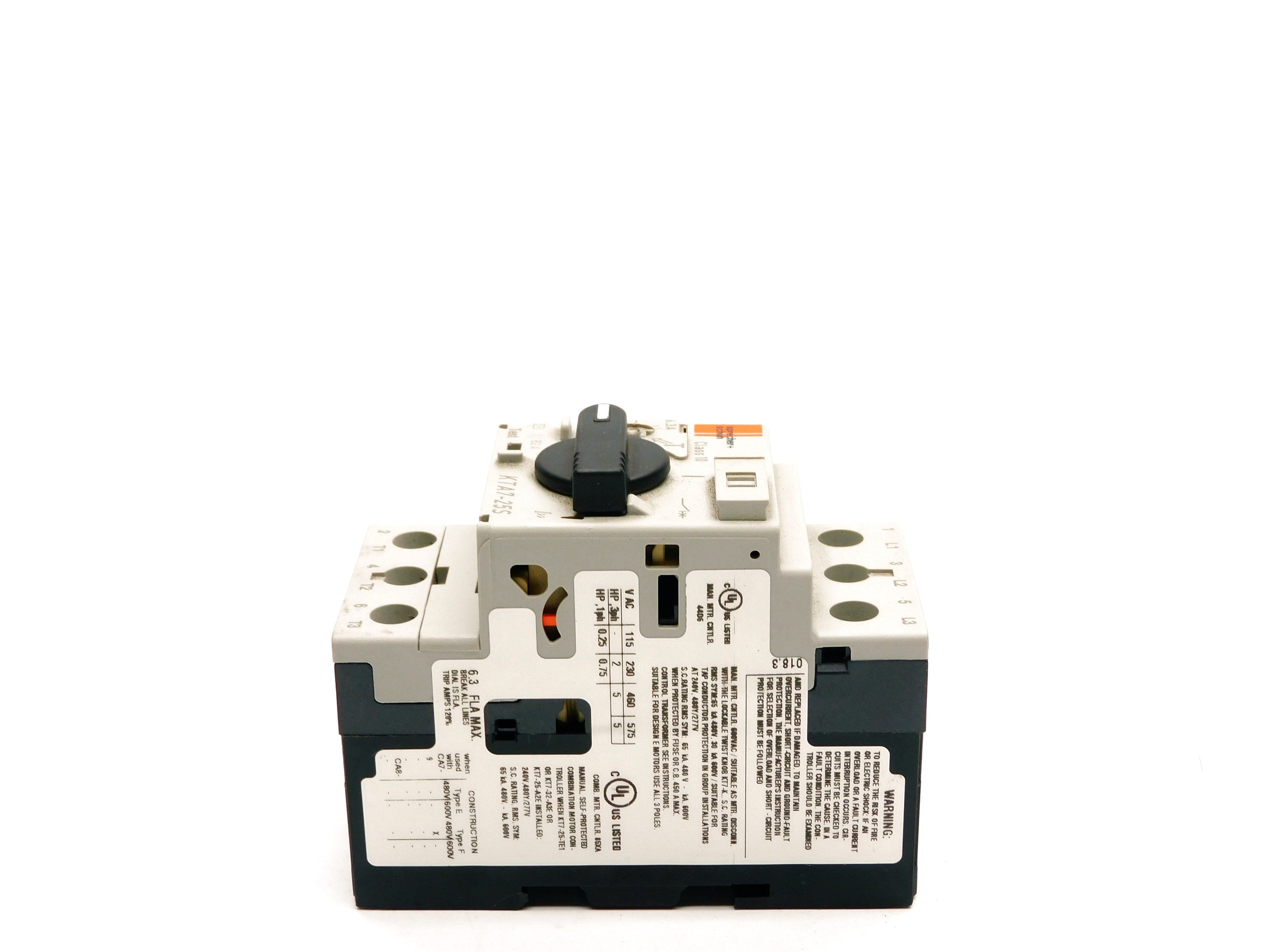 SPRECHER+SCHUH KTA7-25S-6.3A SER. C 4-6.3A 690V UNMP