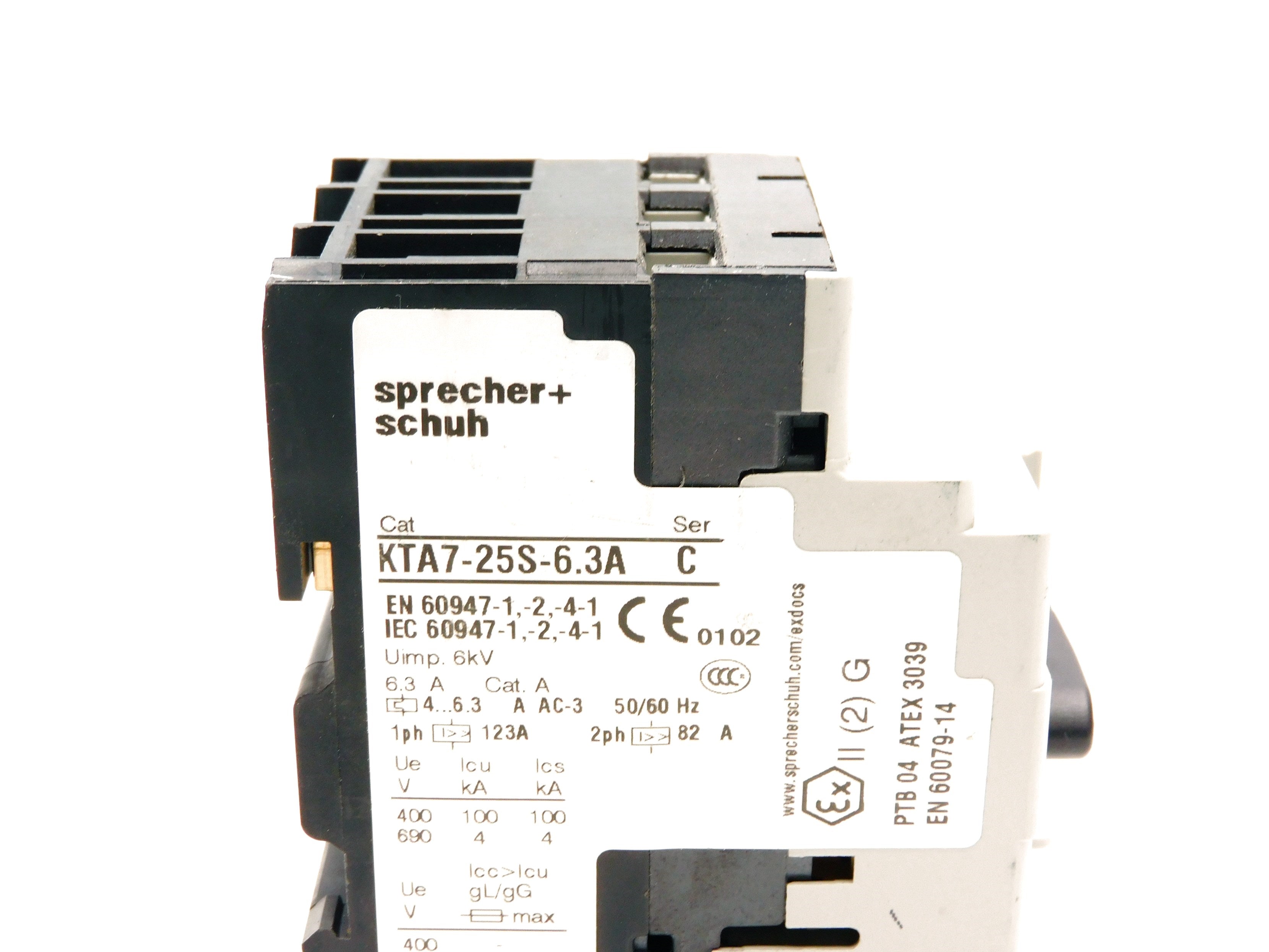 SPRECHER+SCHUH KTA7-25S-6.3A SER. C 4-6.3A 690V UNMP