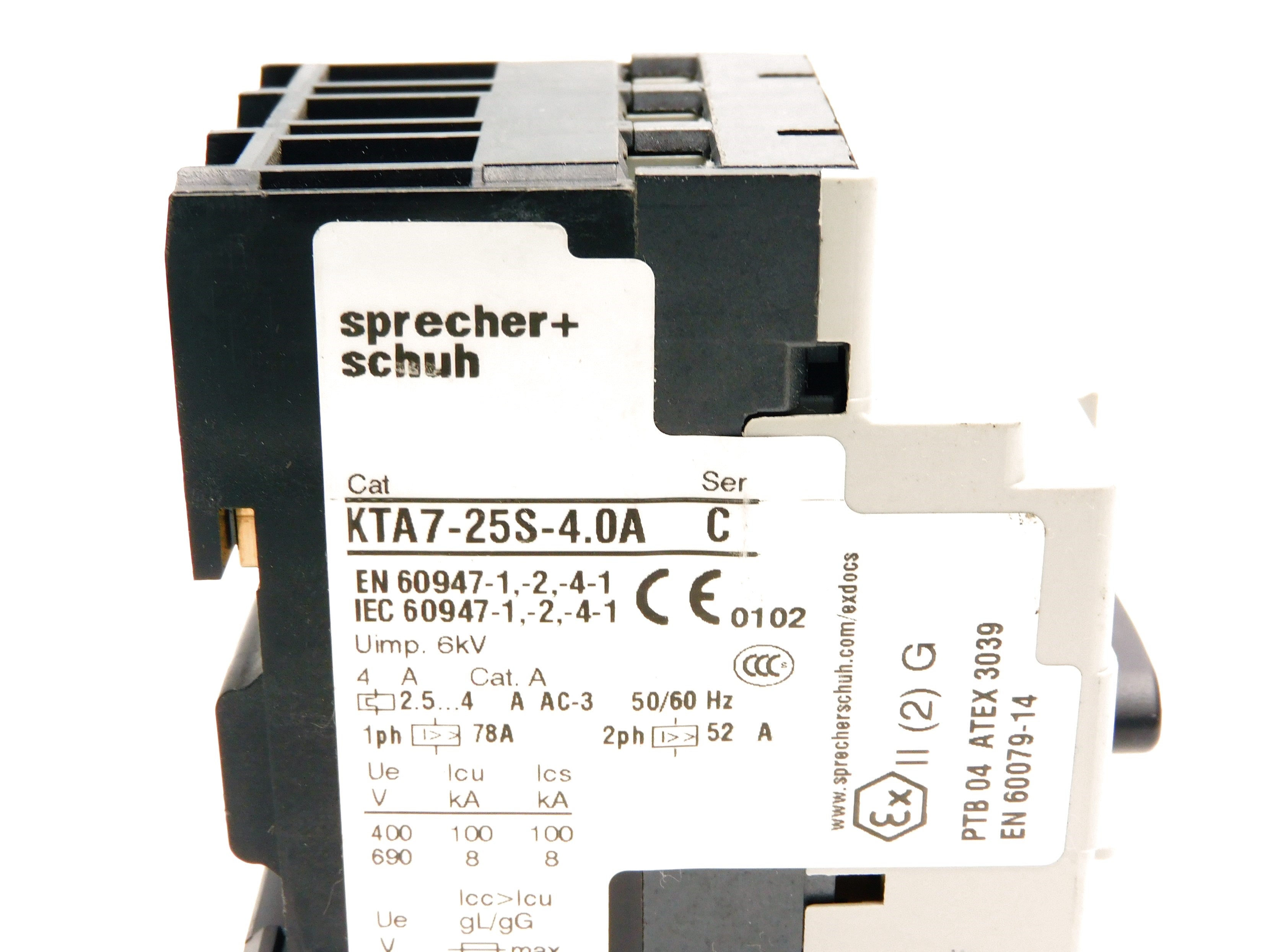SPRECHER+SCHUH KTA7-25S-4.0A 2.5-4A 690V UNMP