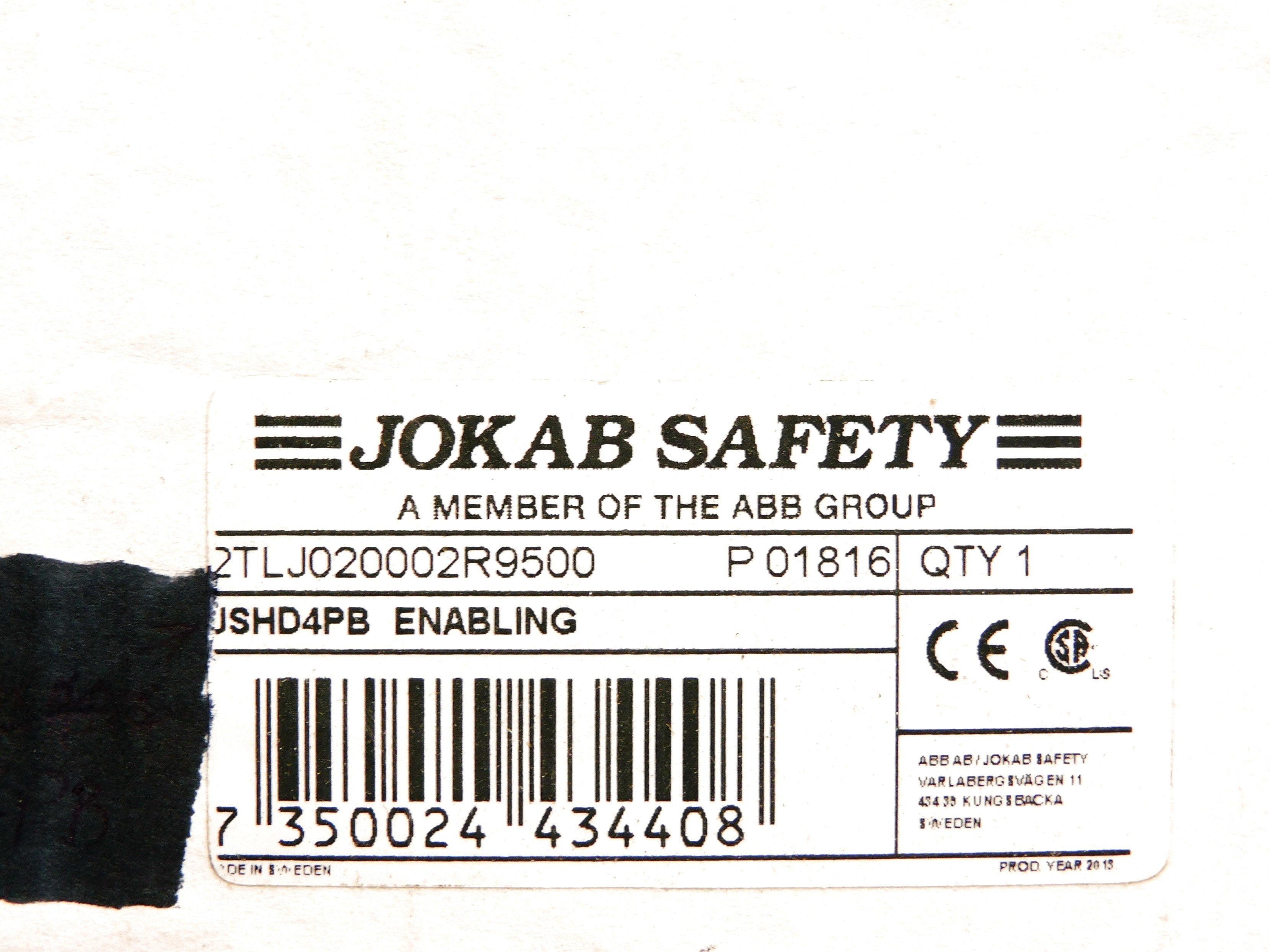 JOKAB JSHD4PB 2TLJ020002R9500 NSMP