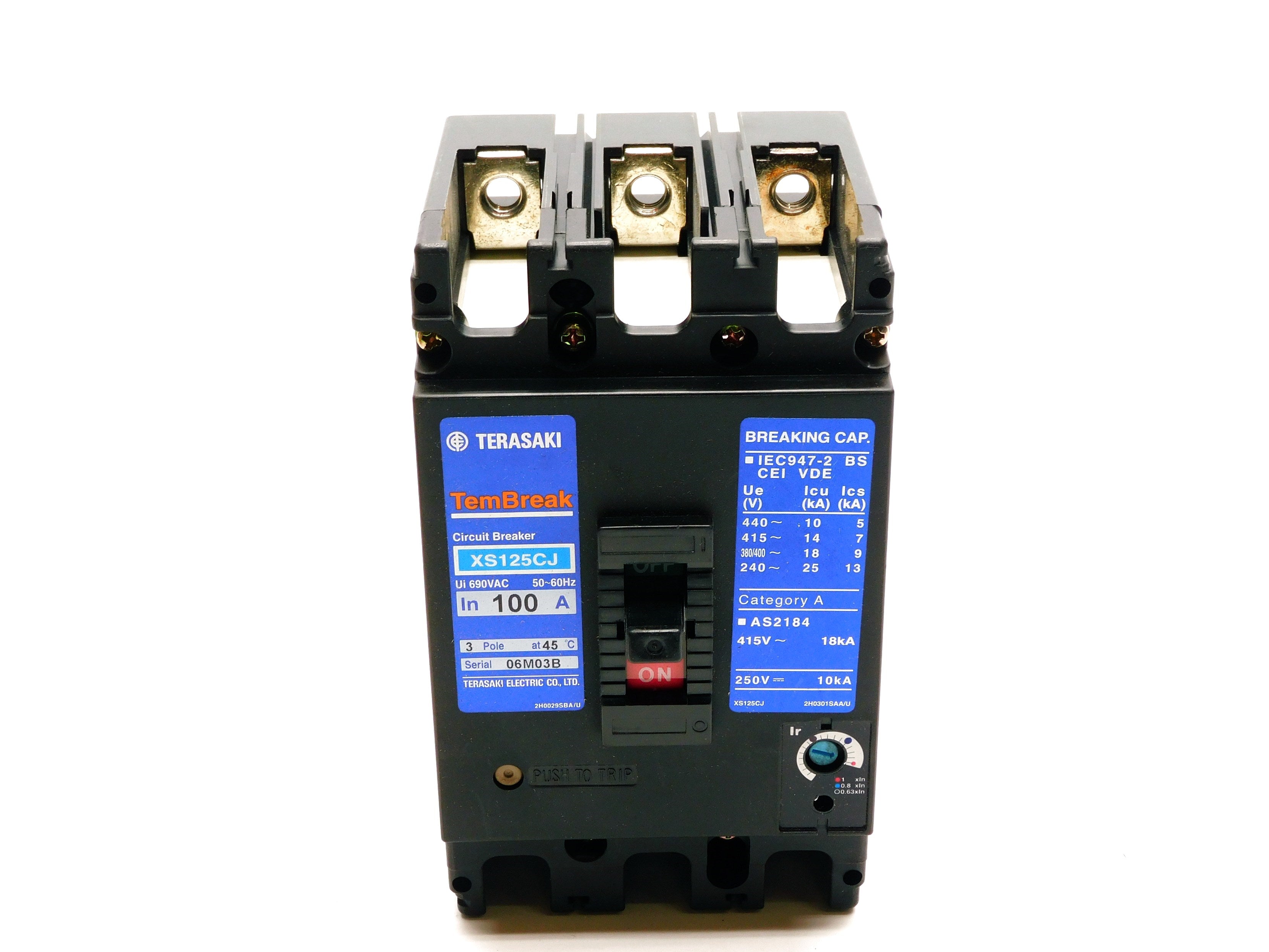 TERASAKI XS125CJ 100A 690VAC NSMP