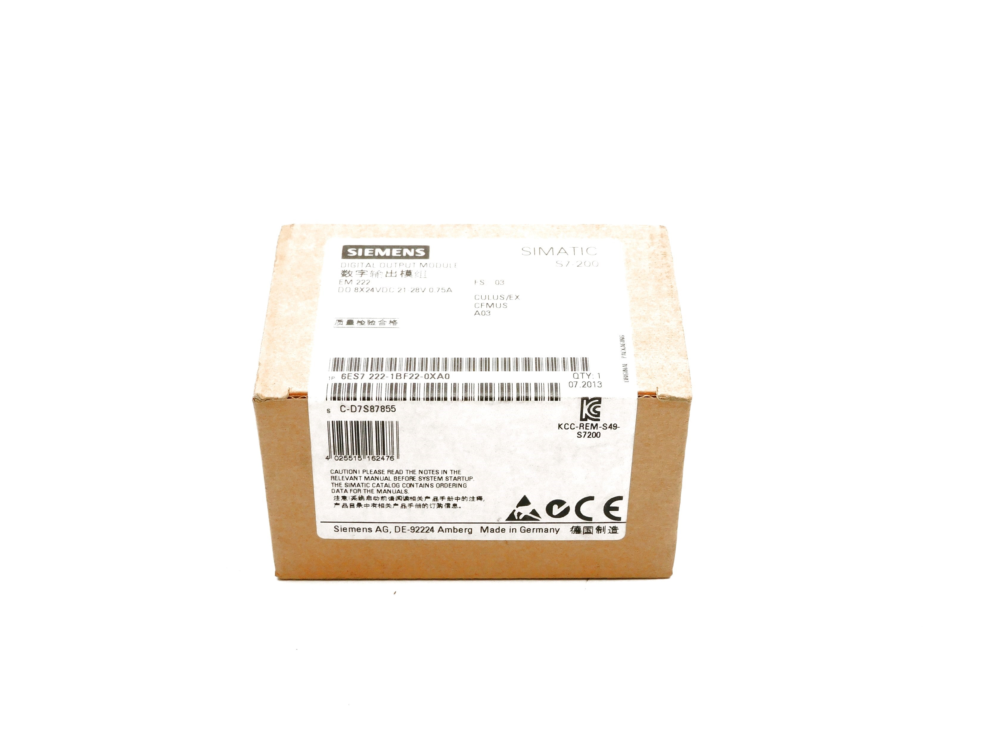 SIEMENS 6ES7222-1BF22-0XA0 NSFS