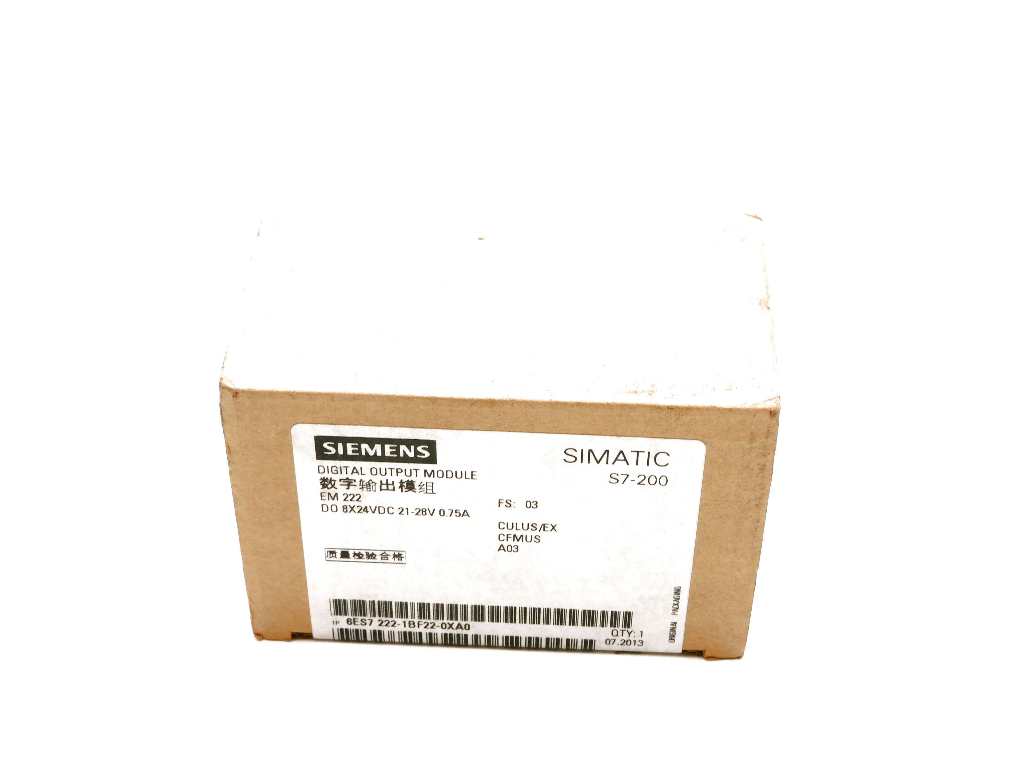 SIEMENS 6ES7222-1BF22-0XA0 NSFS