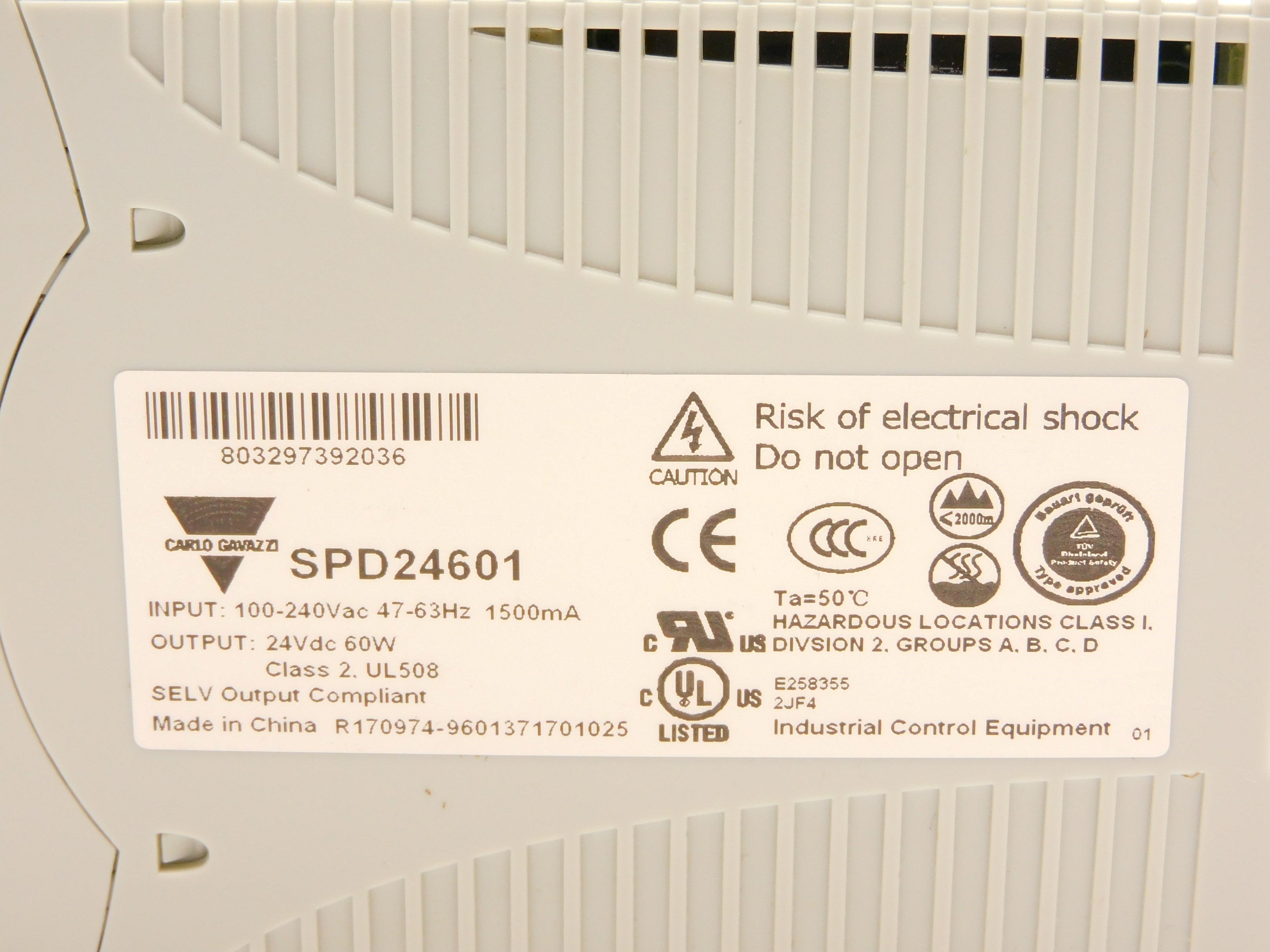 CARLO GAVAZZI SPD24601 100-240VAC 2.5A NSMP