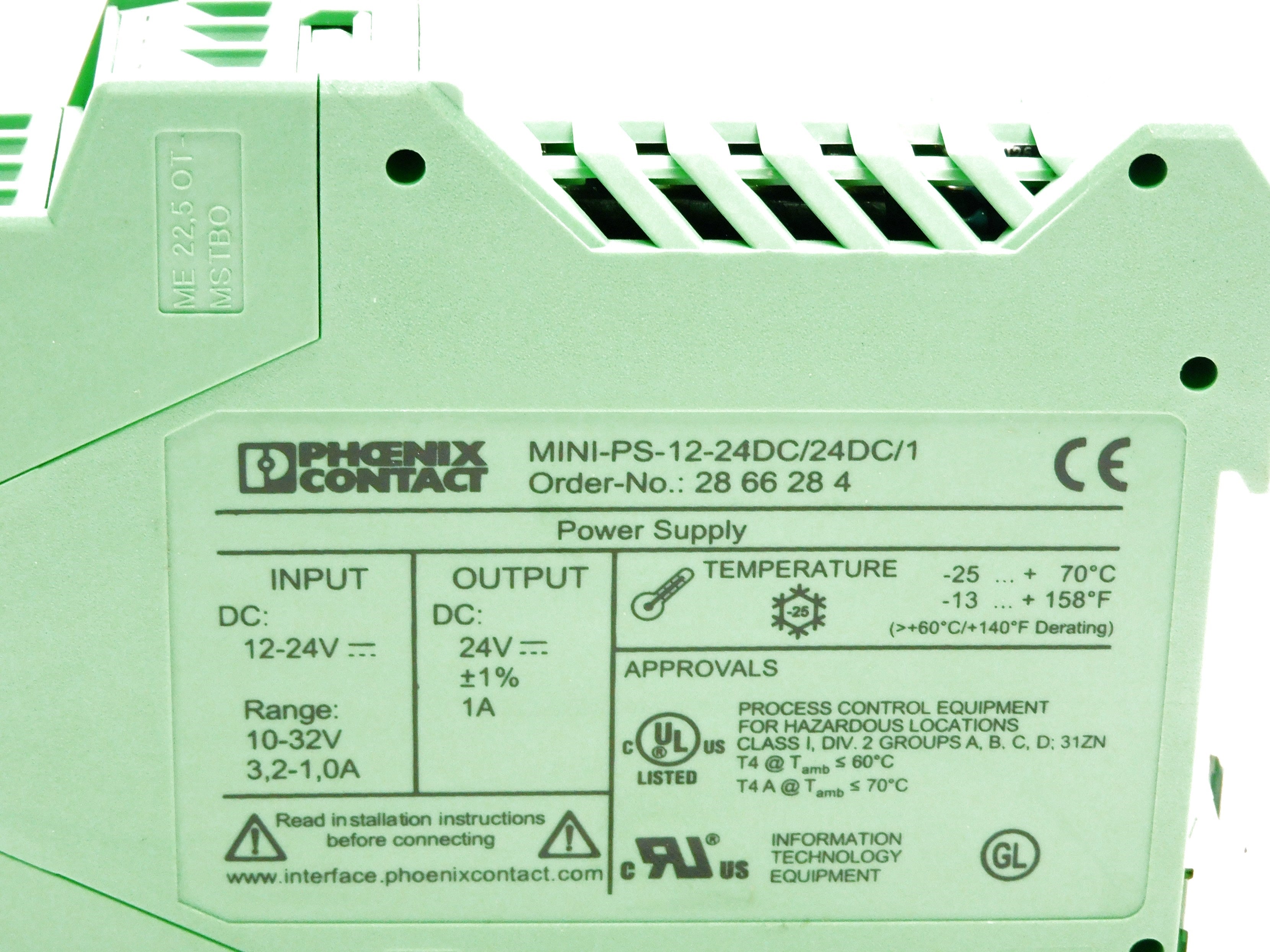 PHOENIX CONTACT MINI-PS- 12- 24DC/24DC/1 NSNP