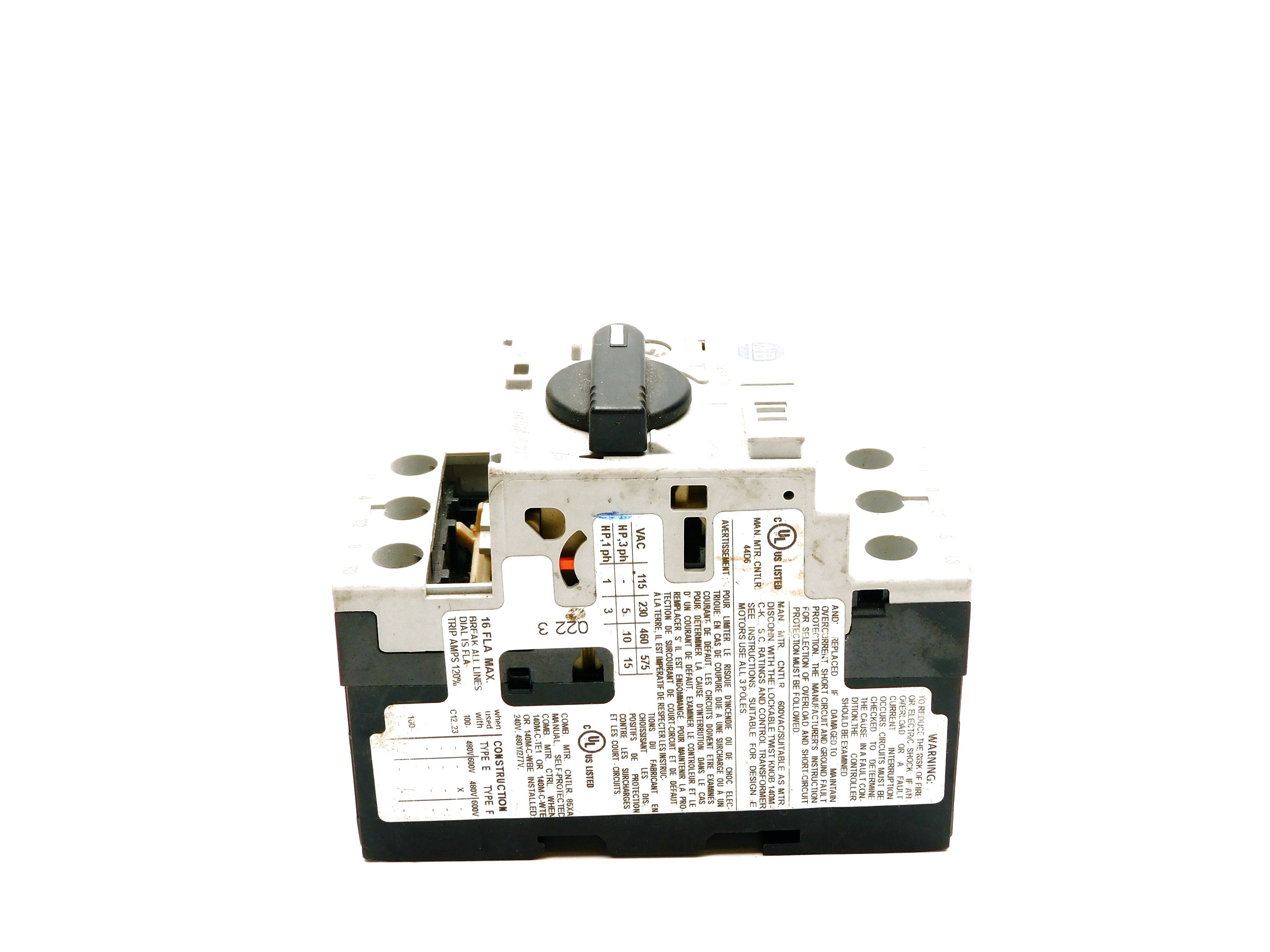 ALLEN BRADLEY 140M-C2E-C16 SER. C 10-16A (AS PICTURED) UNMP