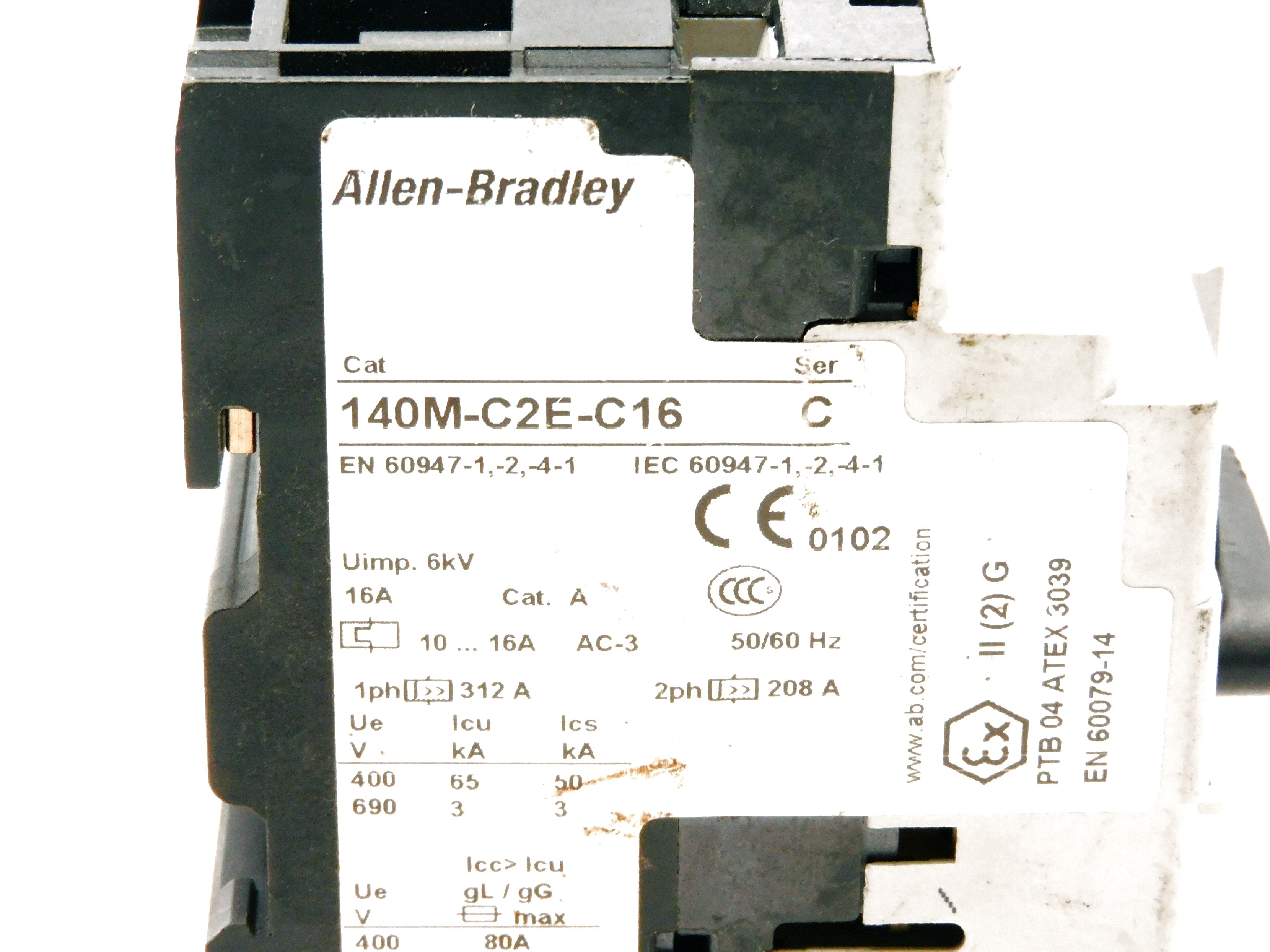 ALLEN BRADLEY 140M-C2E-C16 SER. C 10-16A (AS PICTURED) UNMP