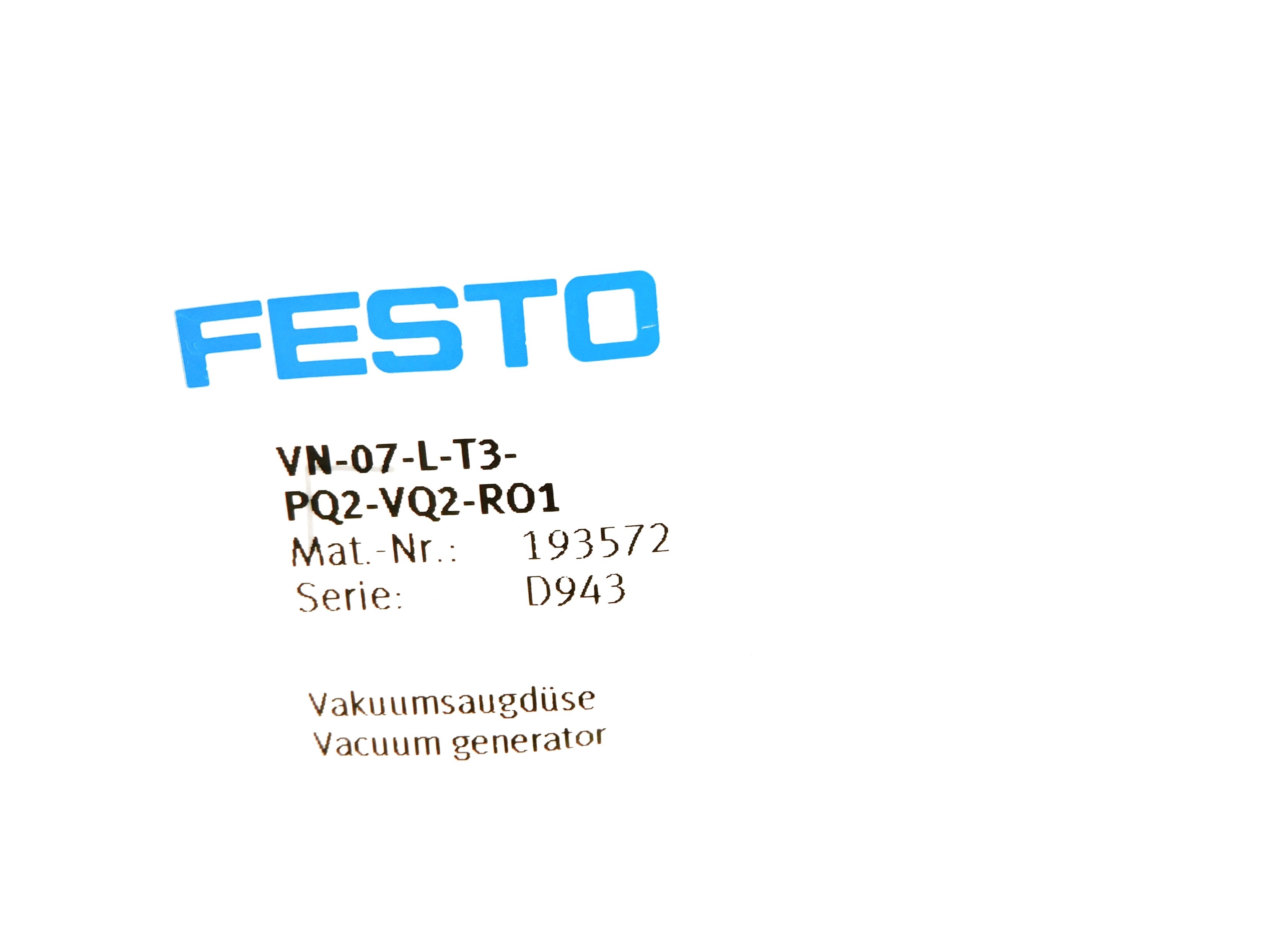 FESTO VN-07-L-T3-PQ2-VQ2-RO1 NSMP