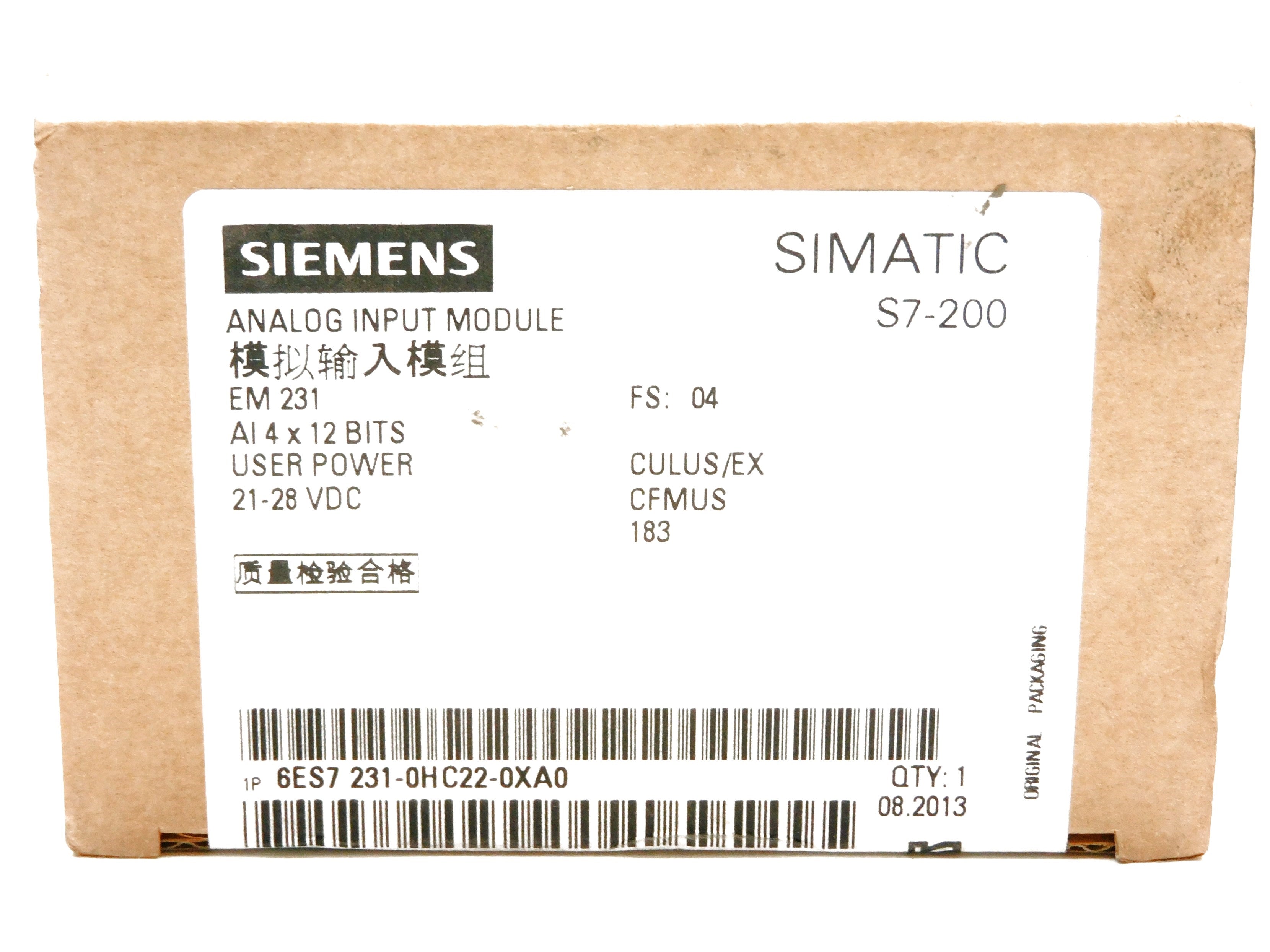 SIEMENS 6ES7231-0HC22-0XA0 NSFS