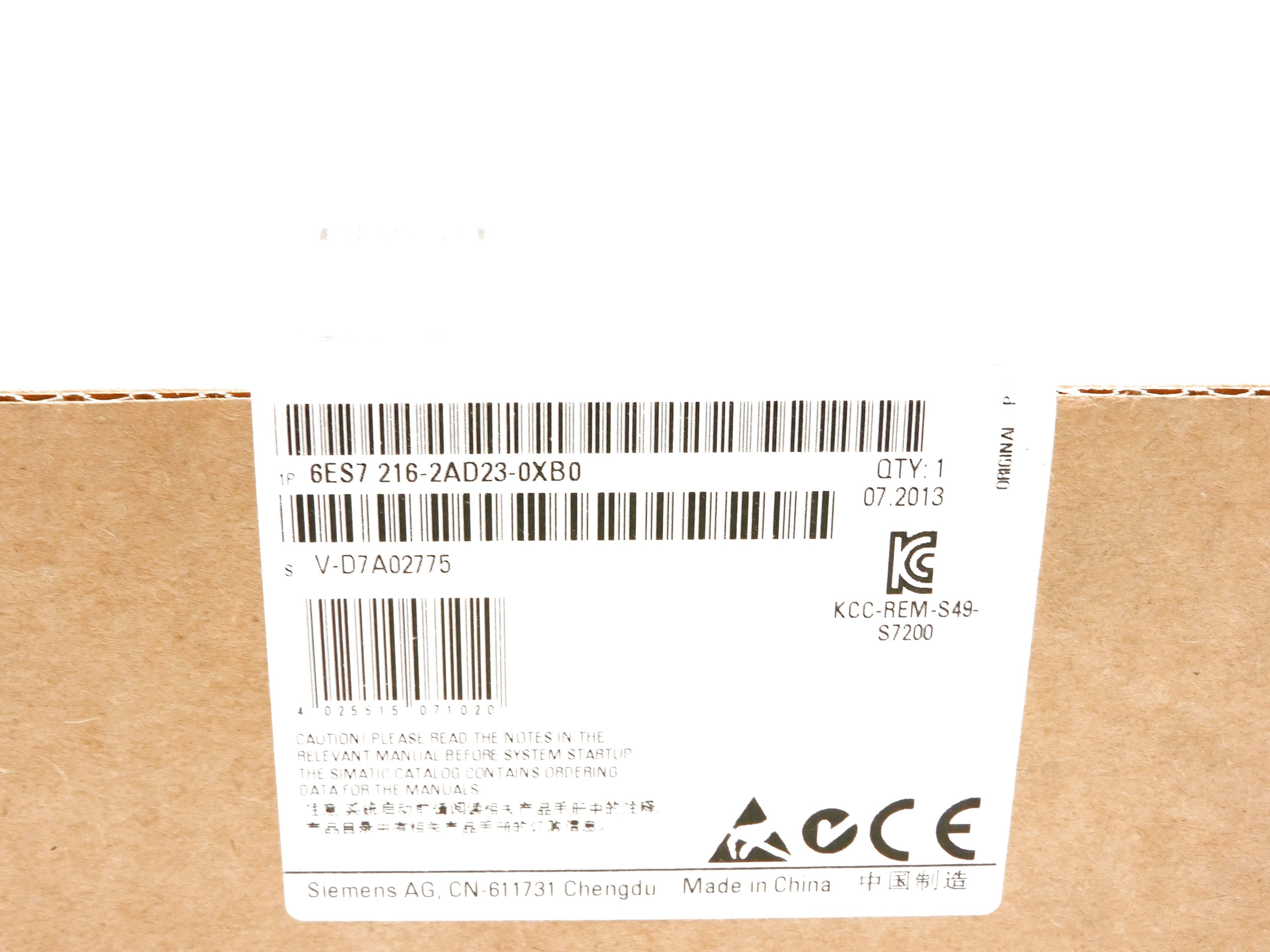 SIEMENS 6ES7216-2AD23-0XB0 NSFS