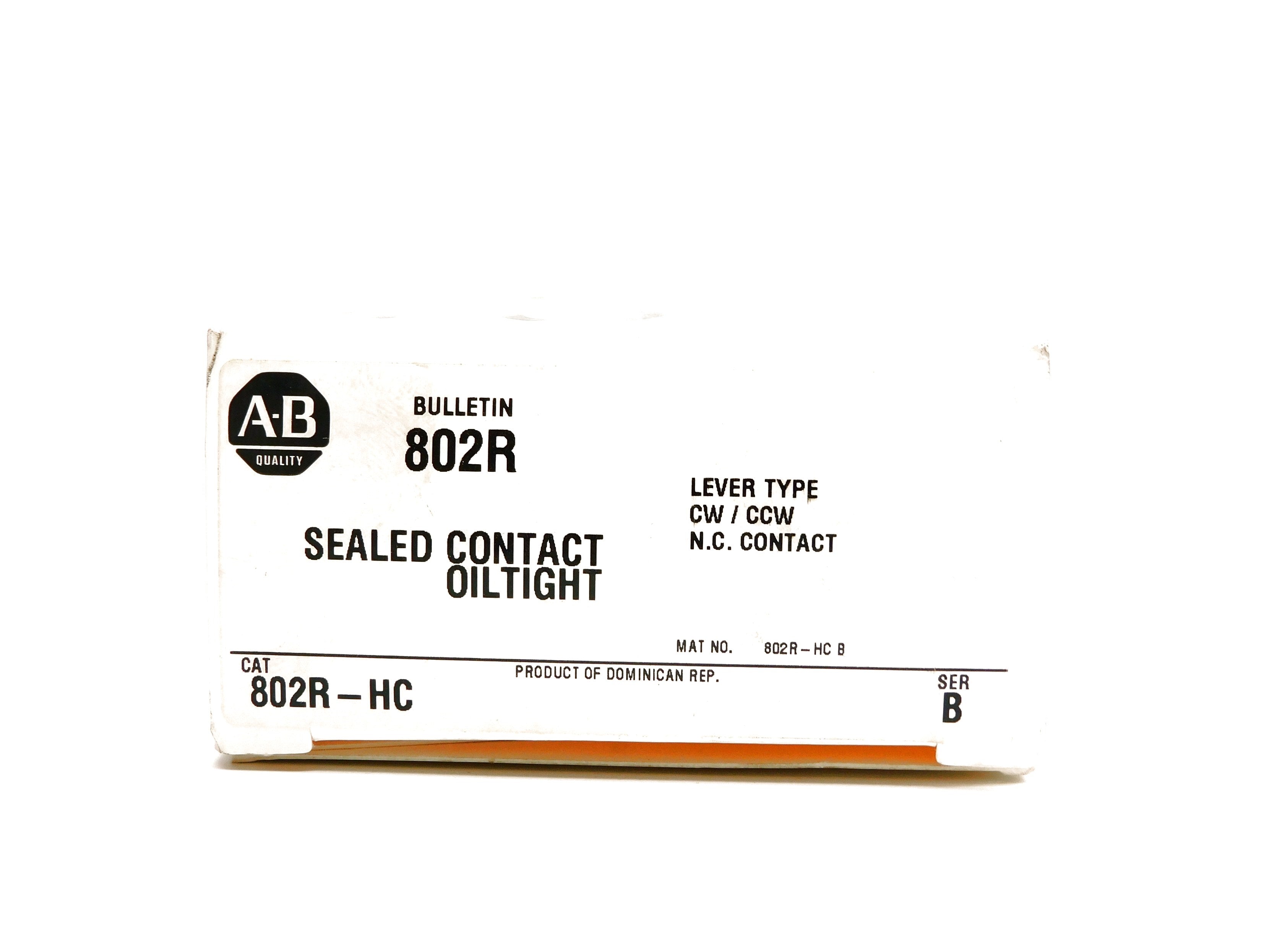 INDUSTRIAL SPARE PART 802R-HC SER. B (WH) NSMP