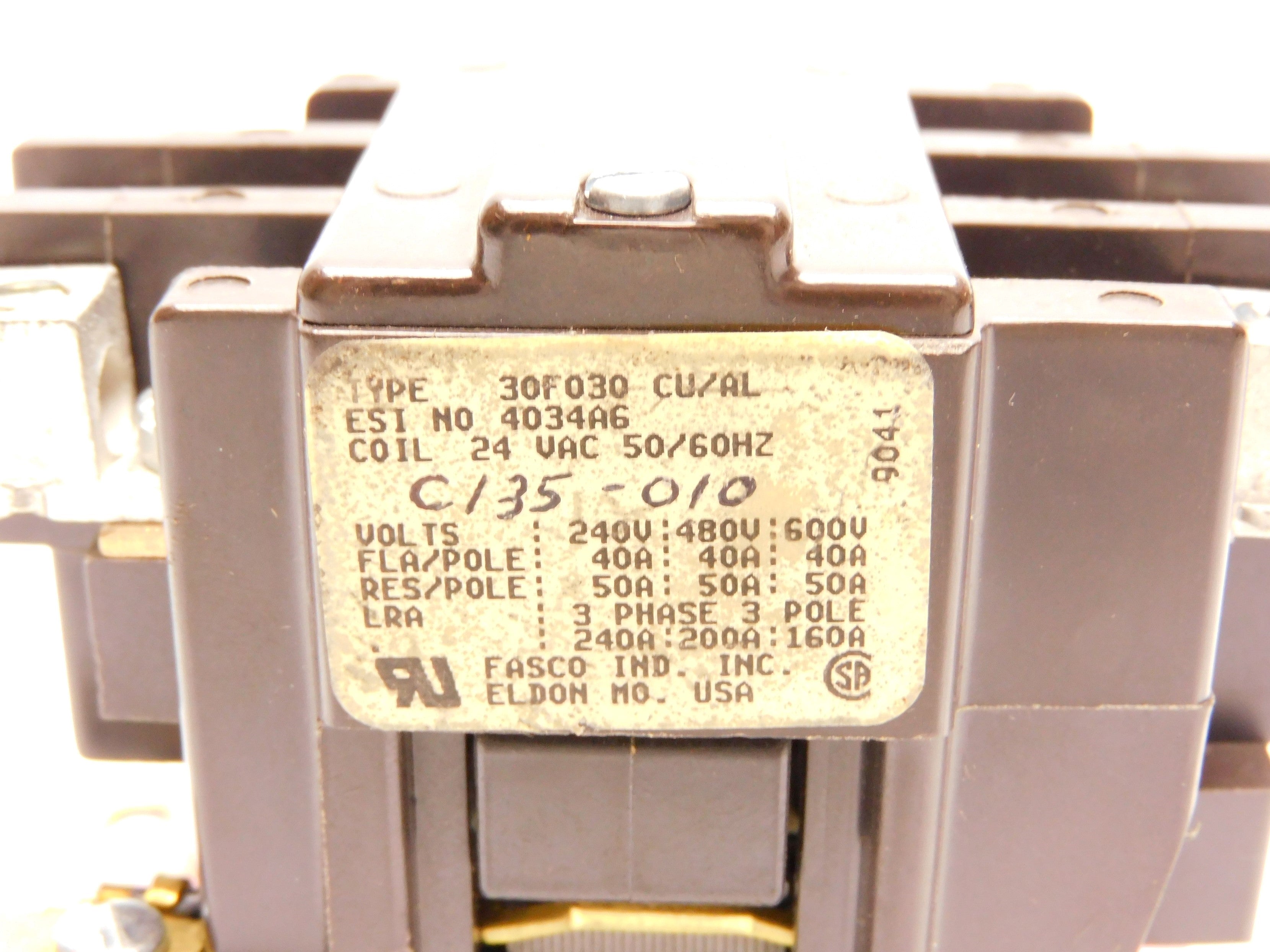 FASCO 30F030 24VAC UNMP