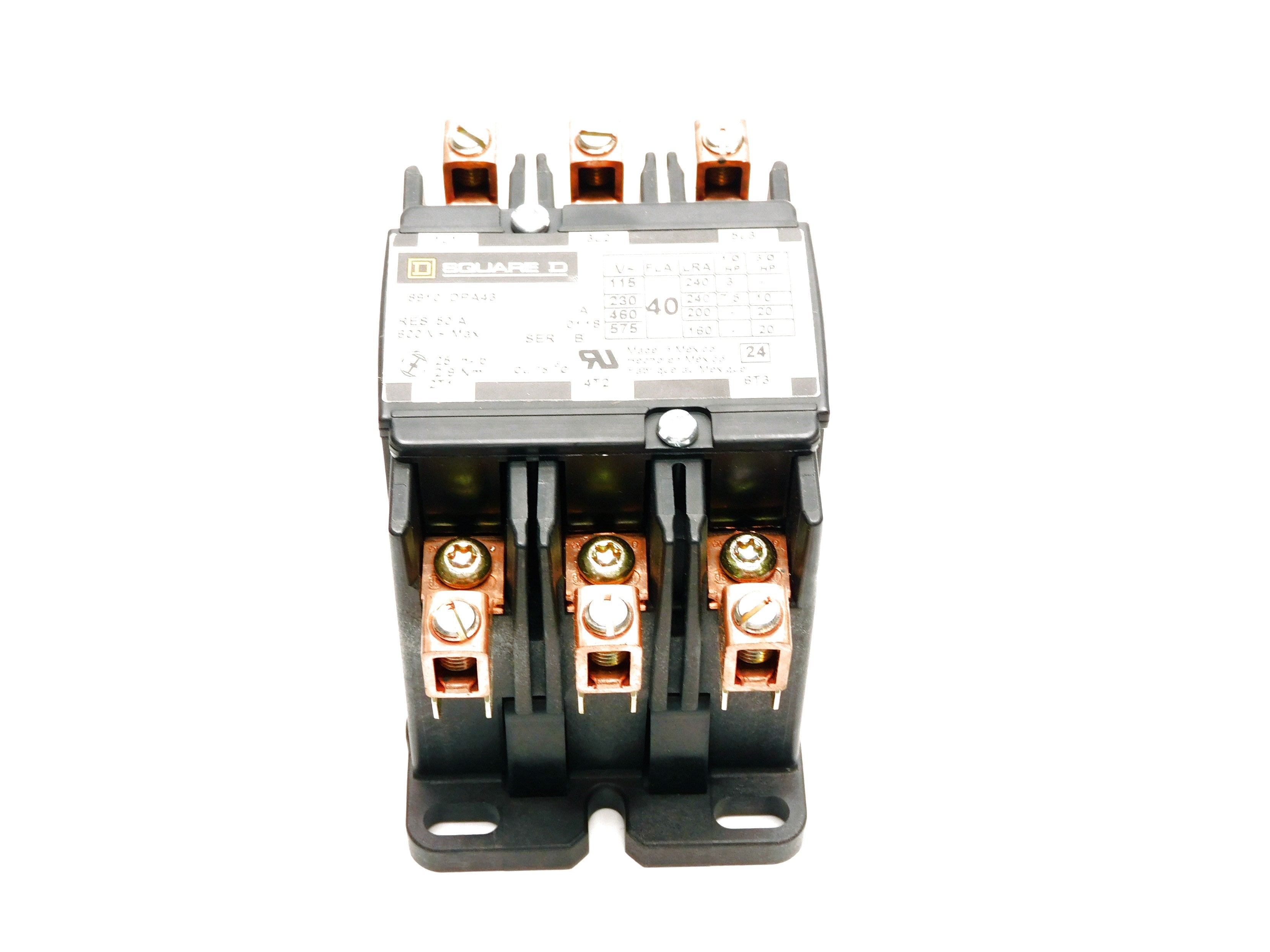 SQUARE D 8910DPA43V02 SER. B 110/120V 40A NSMP