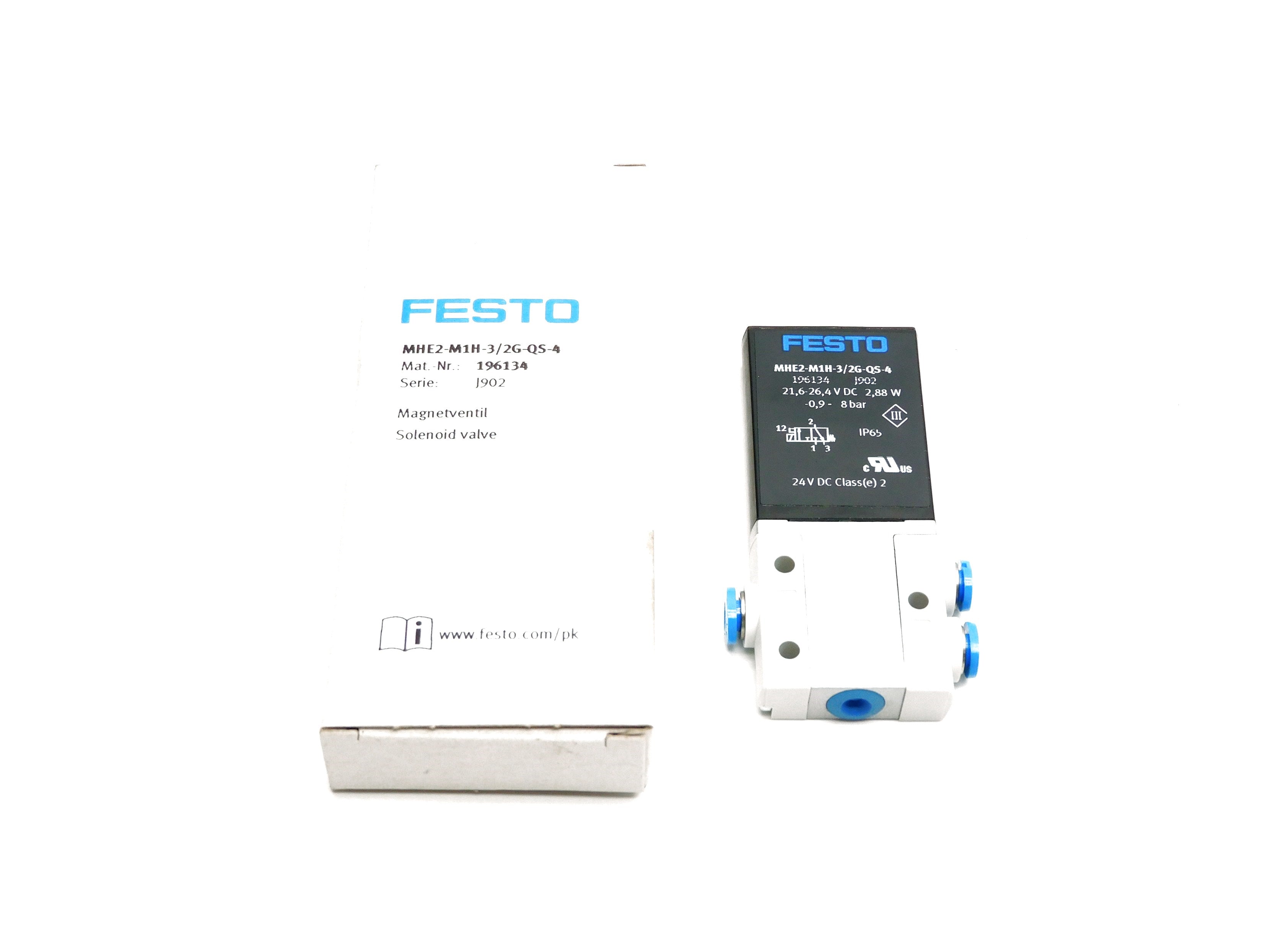 FESTO MHE2-M1H-3/2G-QS-4 24VDC NSMP