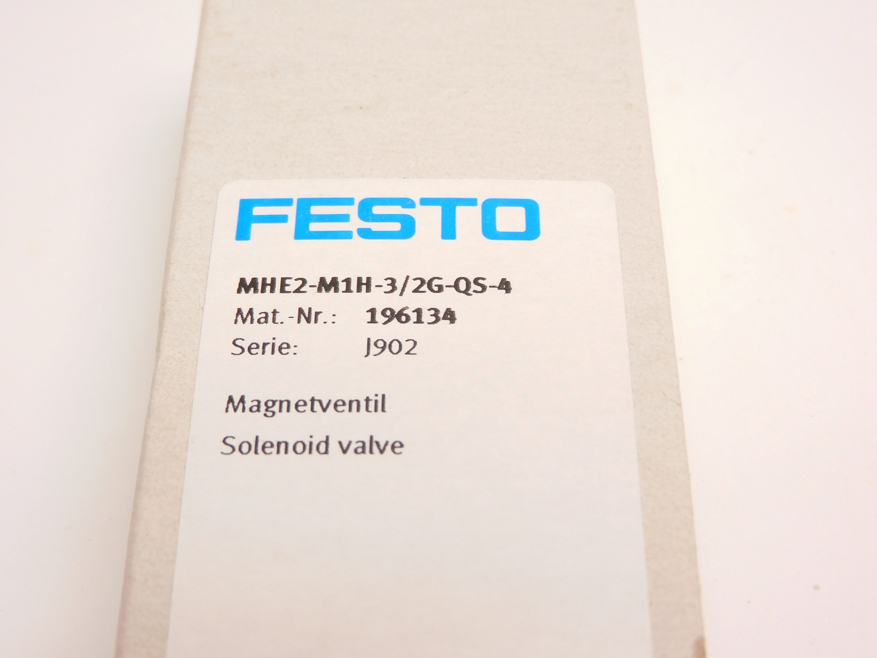 FESTO MHE2-M1H-3/2G-QS-4 24VDC NSMP